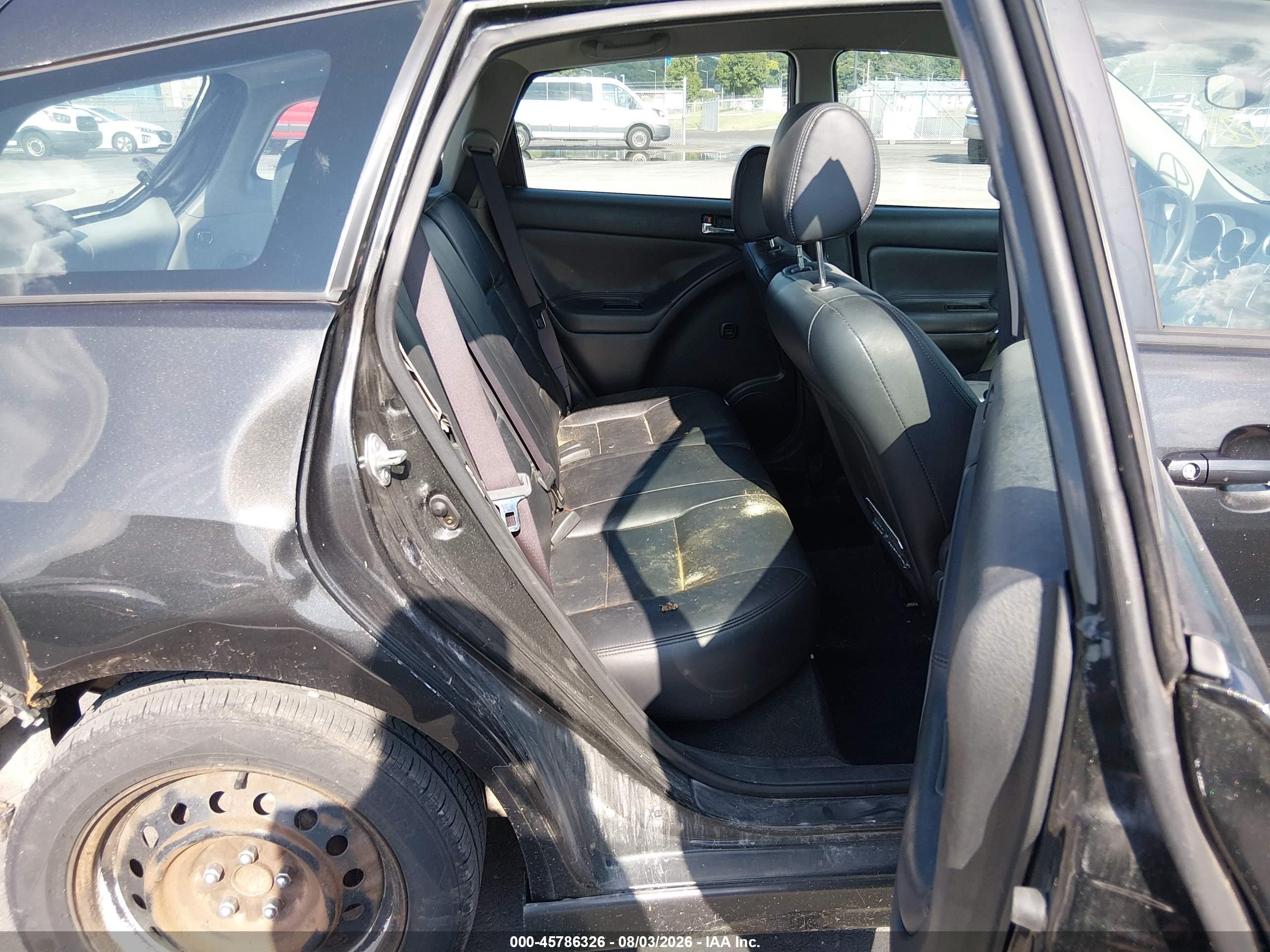 2006 Toyota Matrix Xr Black vin: 2T1KR32E76C603597