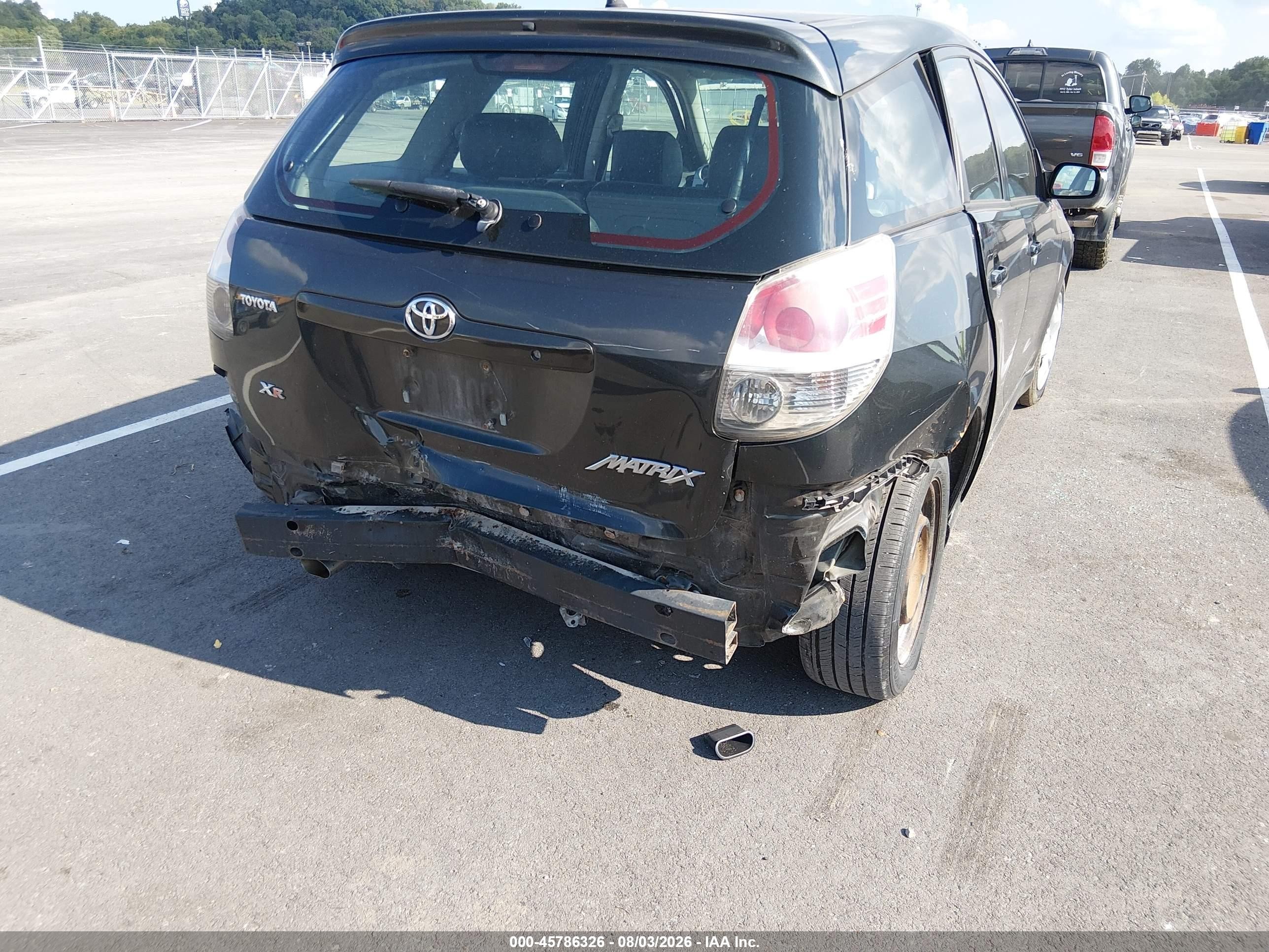 2006 Toyota Matrix Xr Black vin: 2T1KR32E76C603597