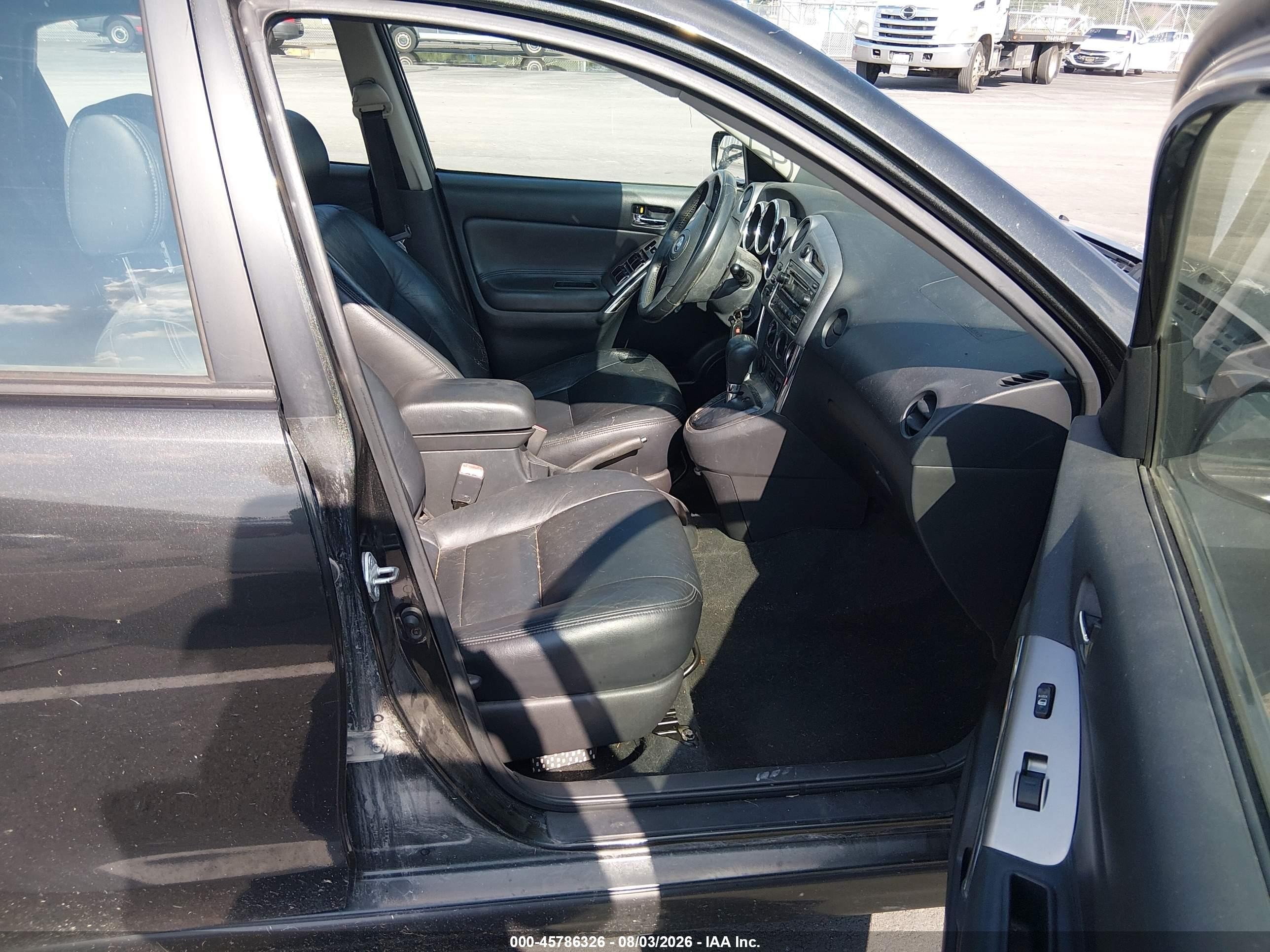 2006 Toyota Matrix Xr Black vin: 2T1KR32E76C603597
