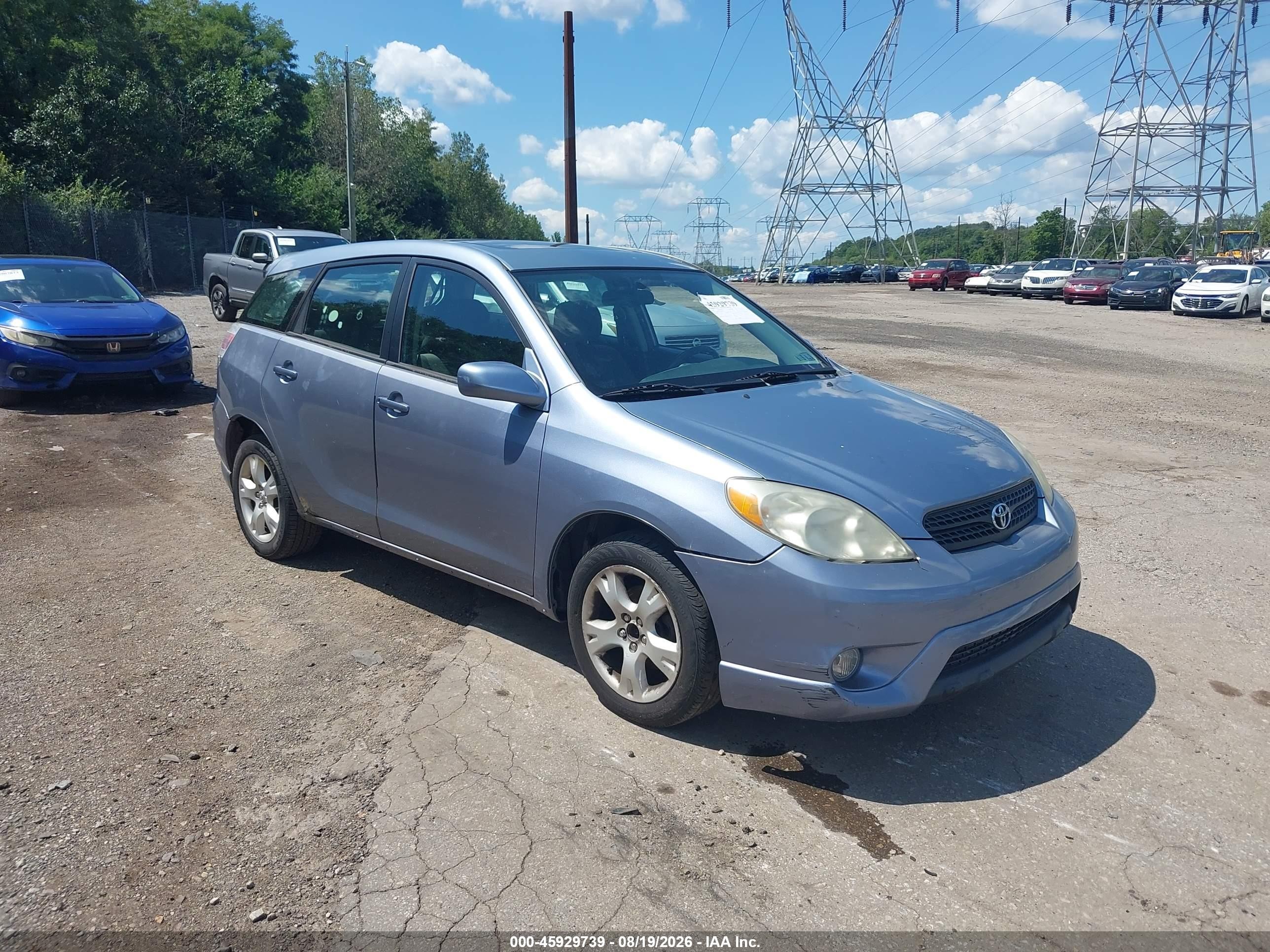 2007 Toyota Matrix Xr Light Blue vin: 2T1KR32E77C641395
