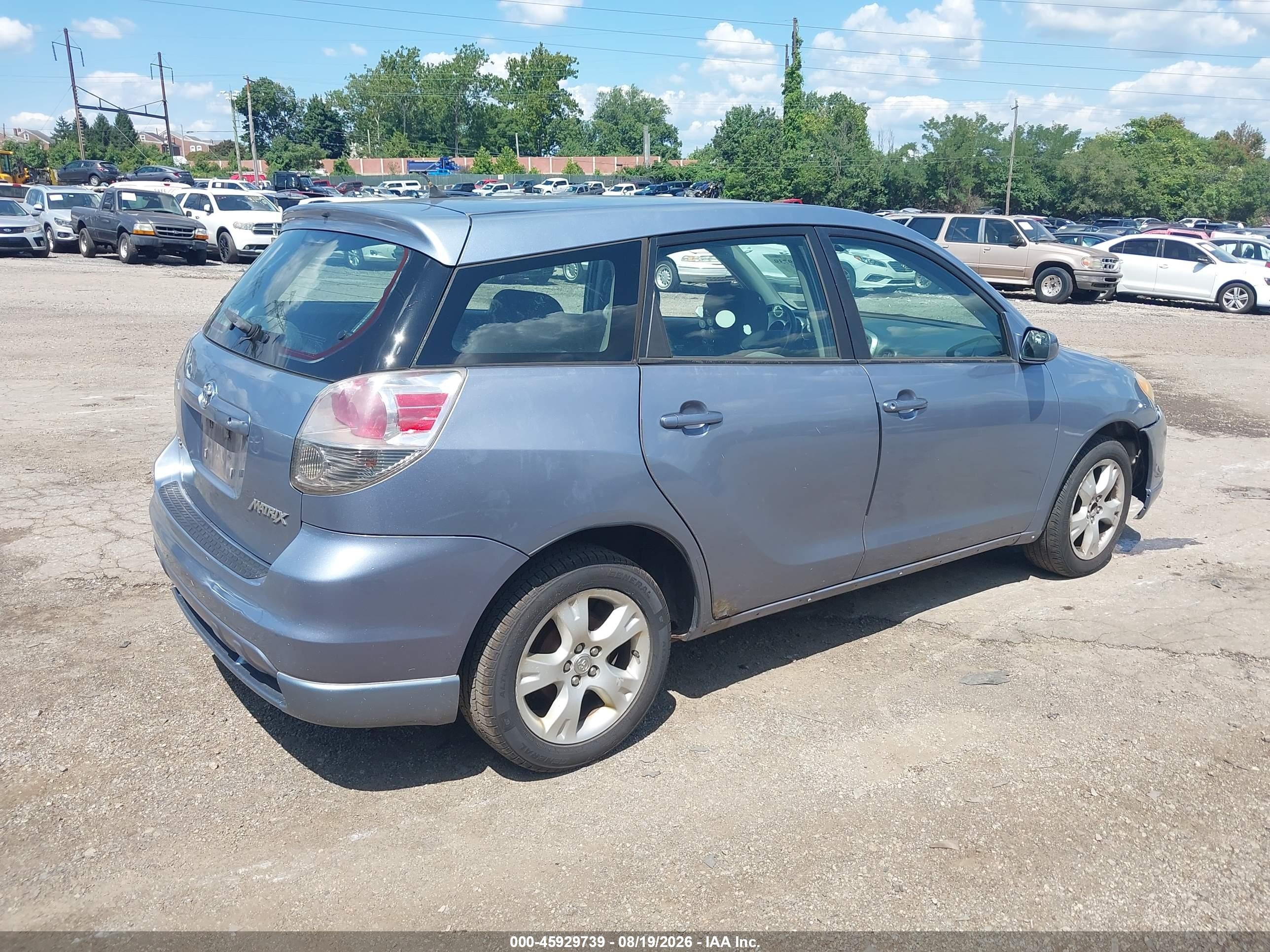 2007 Toyota Matrix Xr Light Blue vin: 2T1KR32E77C641395