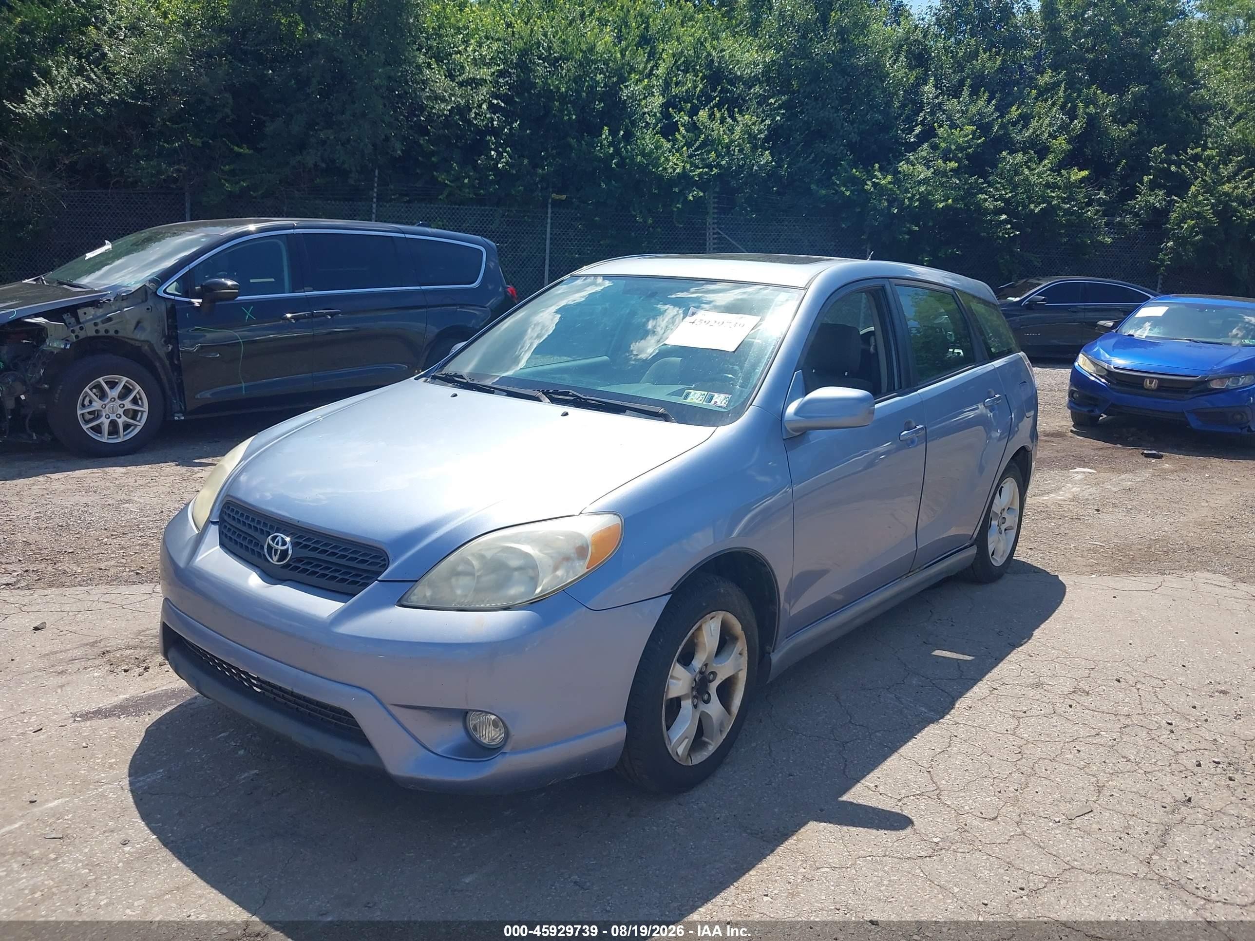 2007 Toyota Matrix Xr Light Blue vin: 2T1KR32E77C641395