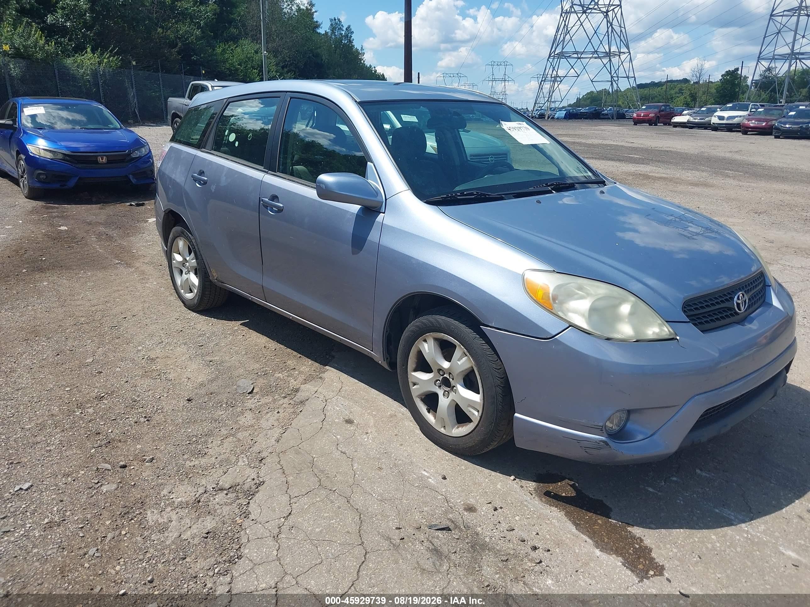 2007 Toyota Matrix Xr Light Blue vin: 2T1KR32E77C641395