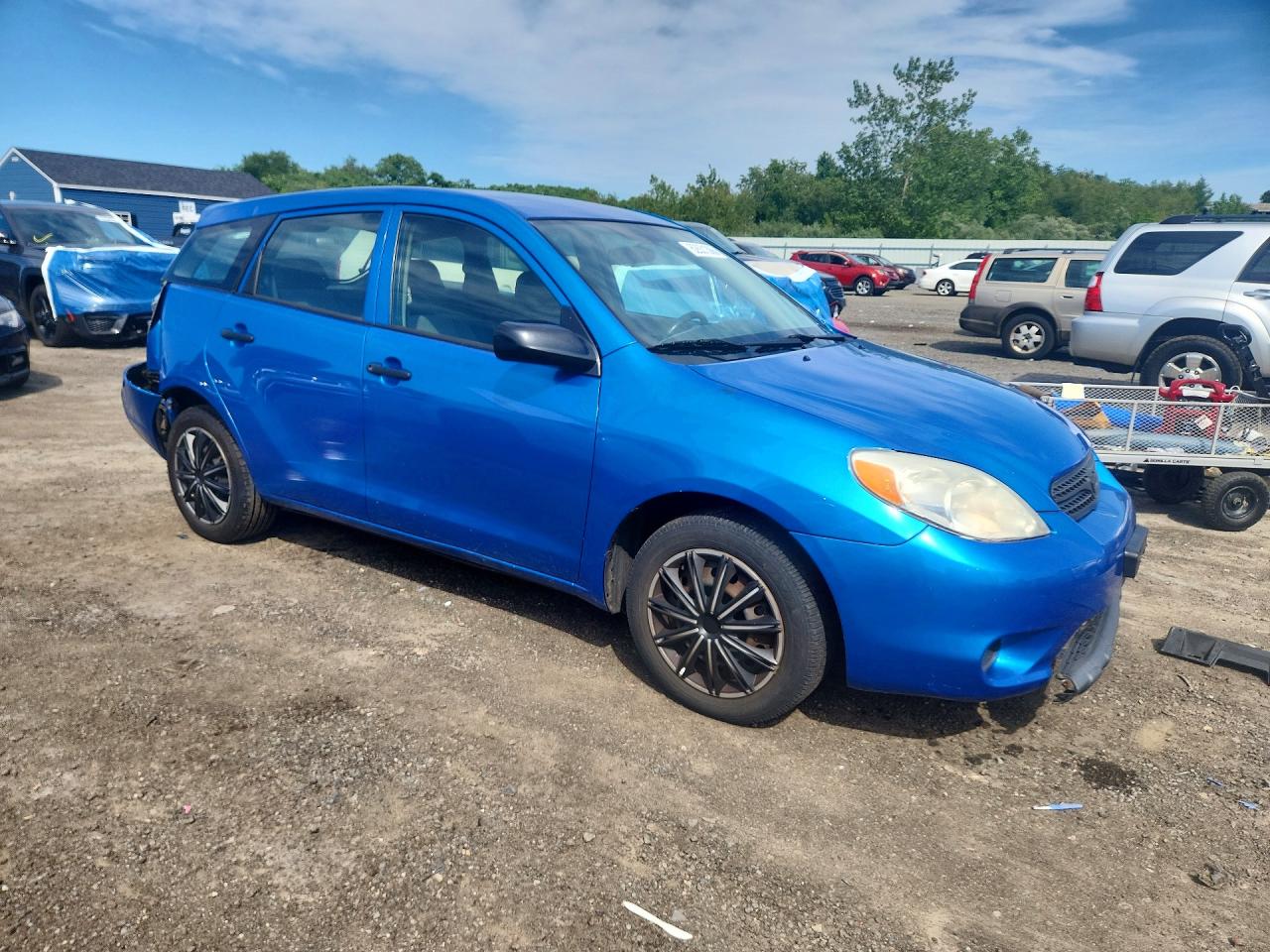 2008 Toyota Corolla Matrix Xr Blue vin: 2T1KR32E78C693367