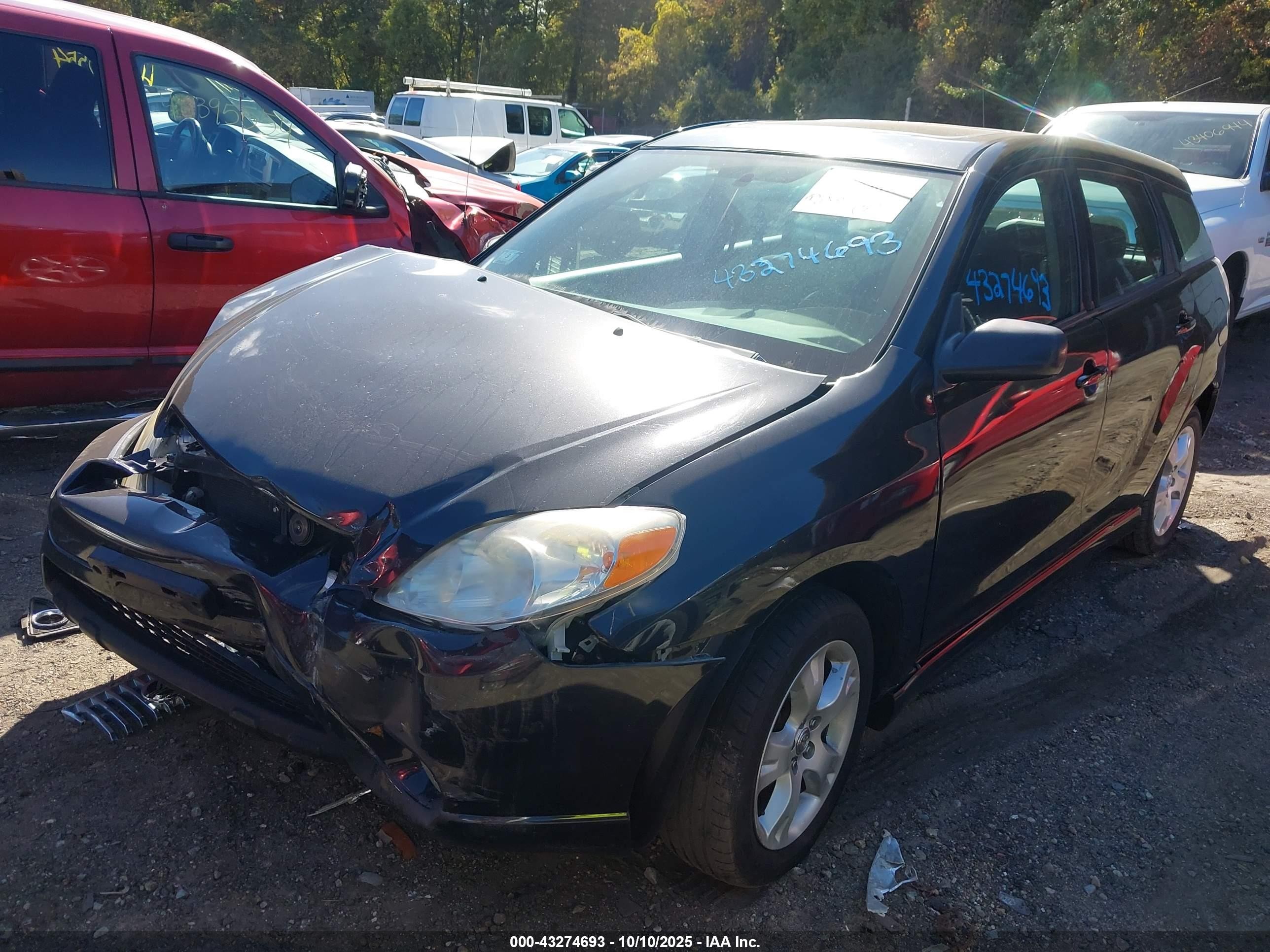 2008 Toyota Matrix Xr Black vin: 2T1KR32E78C701046