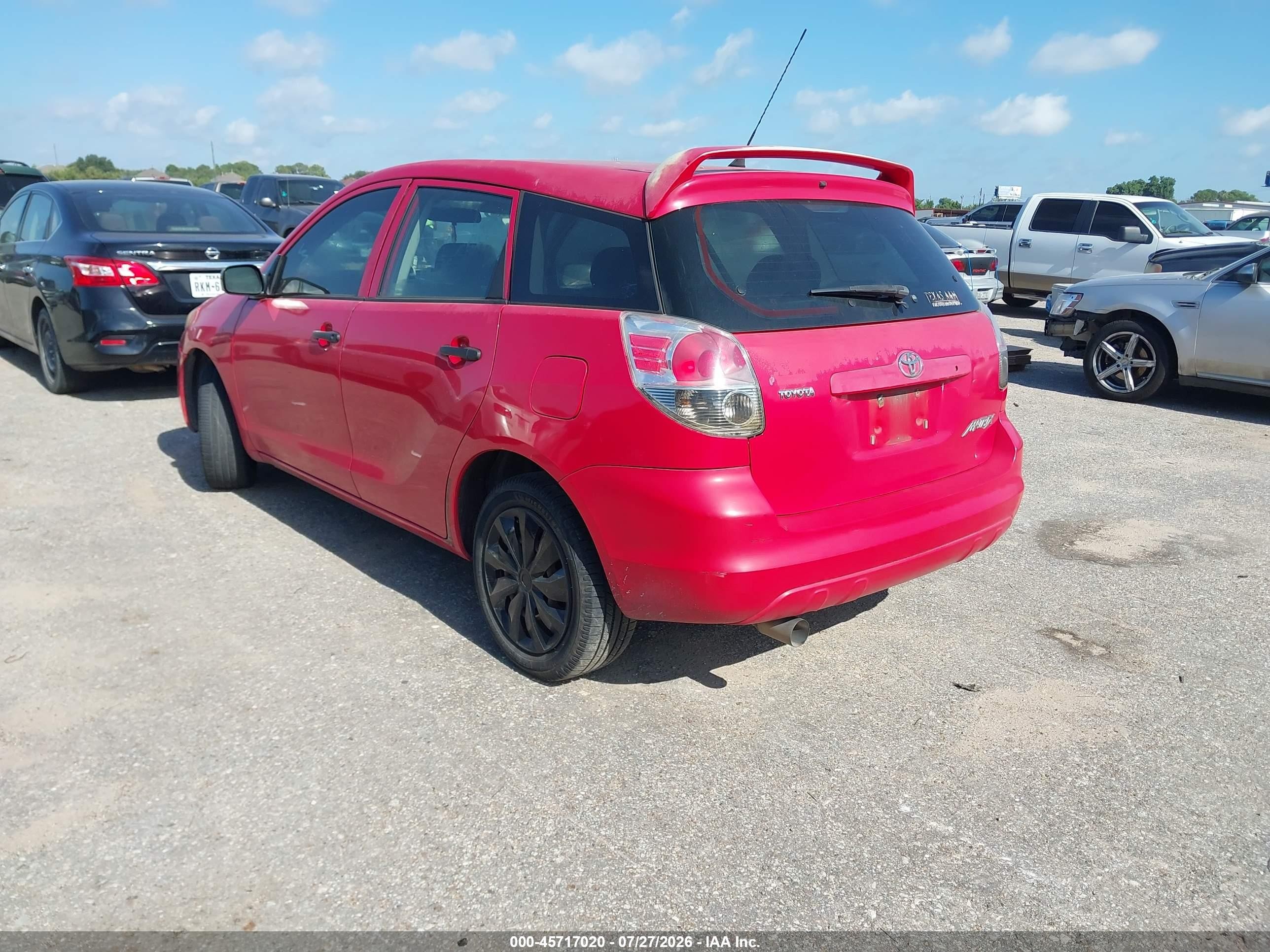 2008 Toyota Matrix Std Red vin: 2T1KR32E78C706165