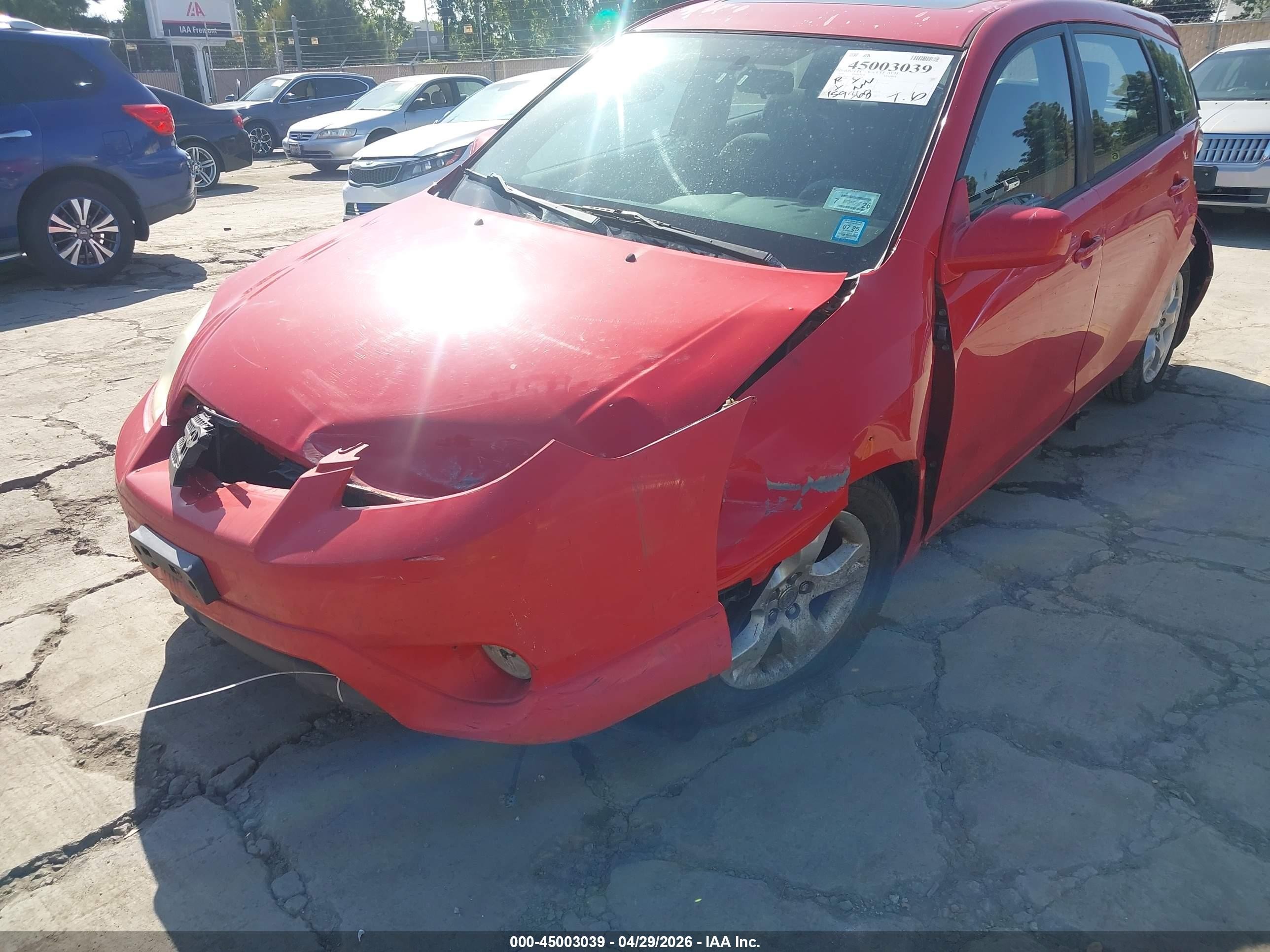 2008 Toyota Matrix Xr Красный vin: 2T1KR32E78C713066
