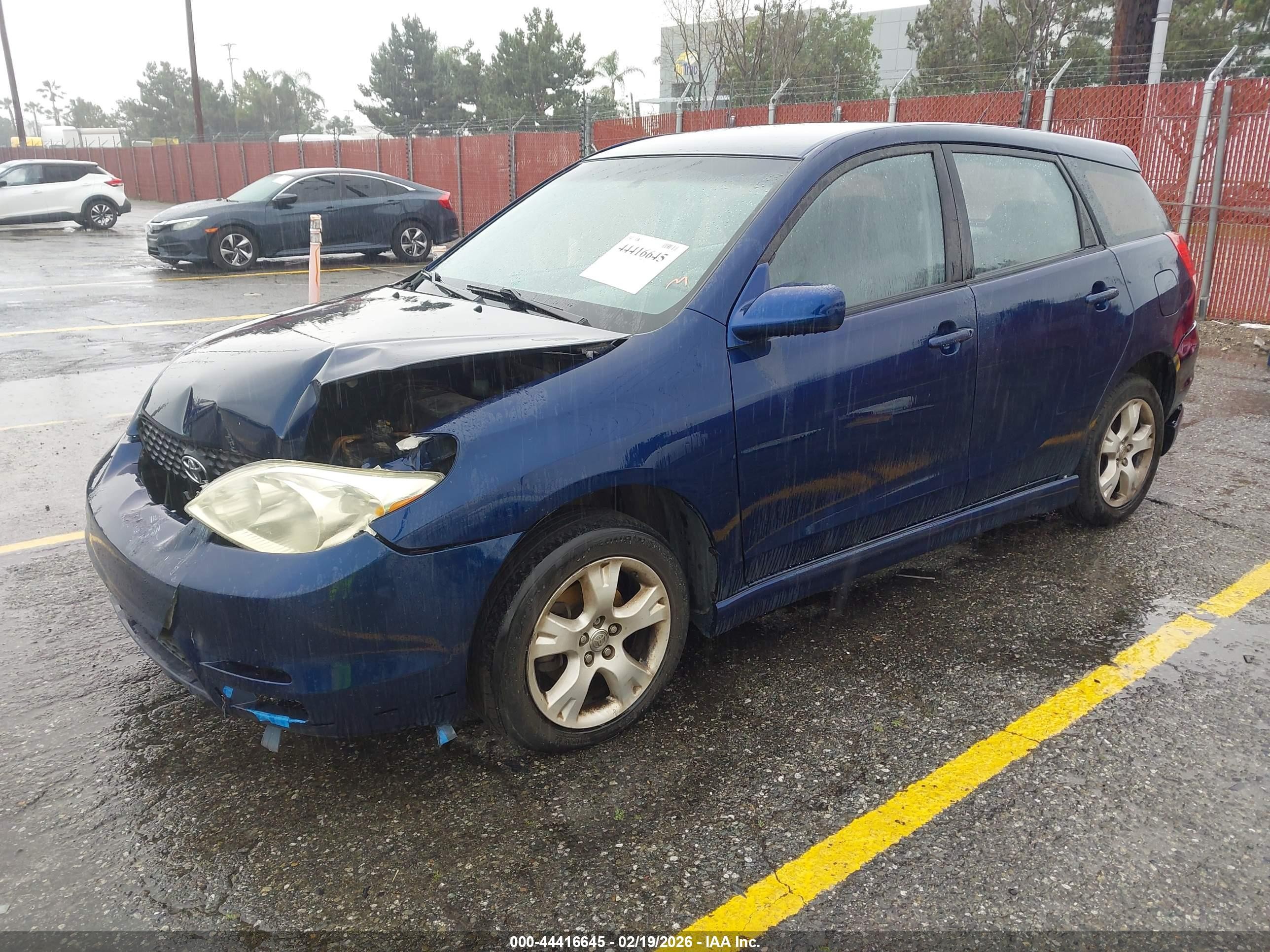 2003 Toyota Matrix Xr Blue vin: 2T1KR32E83C015929