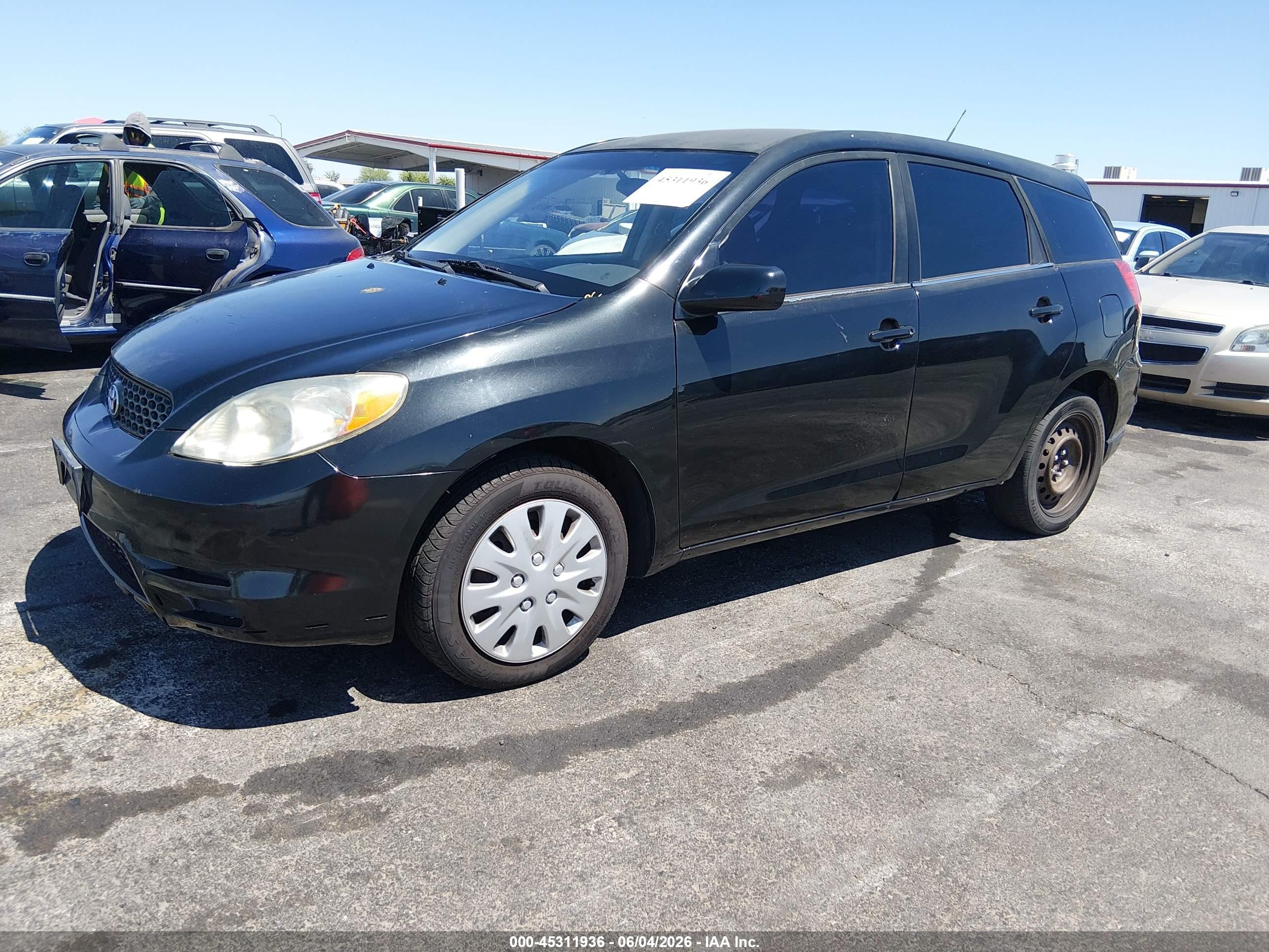 2004 Toyota Matrix Xr Black vin: 2T1KR32E84C219552