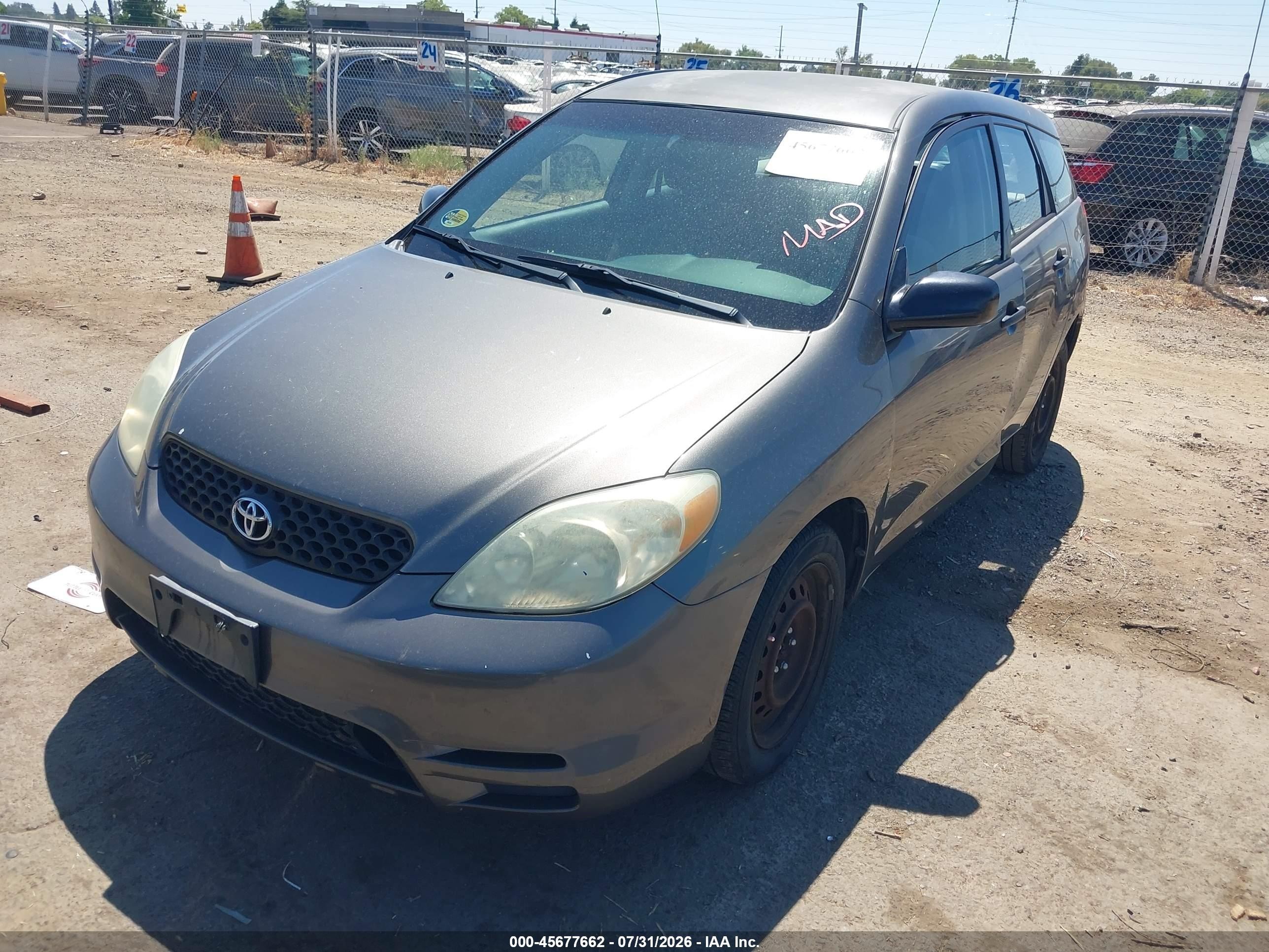 2004 Toyota Matrix Standard Gray vin: 2T1KR32E84C260182