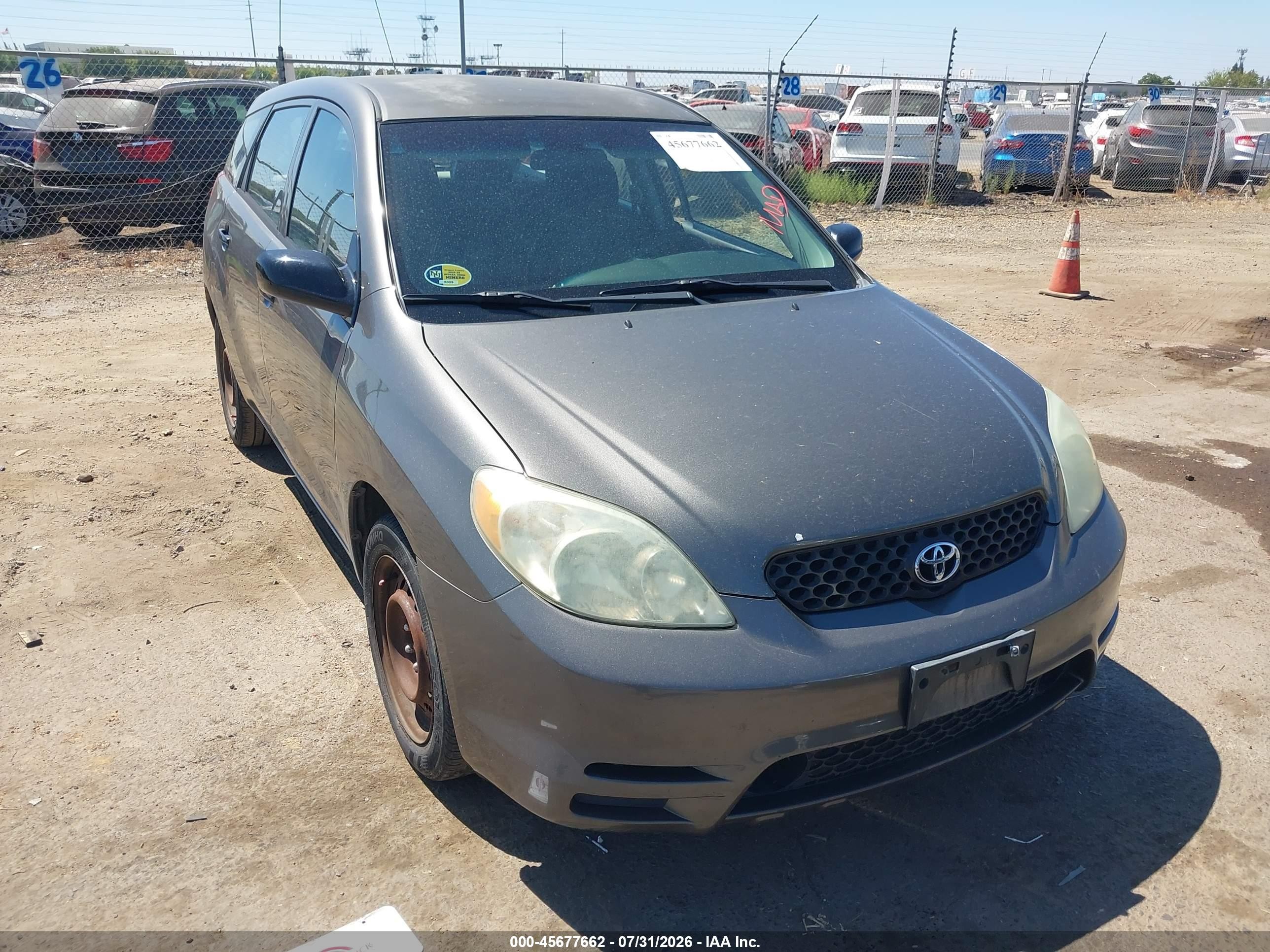 2004 Toyota Matrix Standard Gray vin: 2T1KR32E84C260182