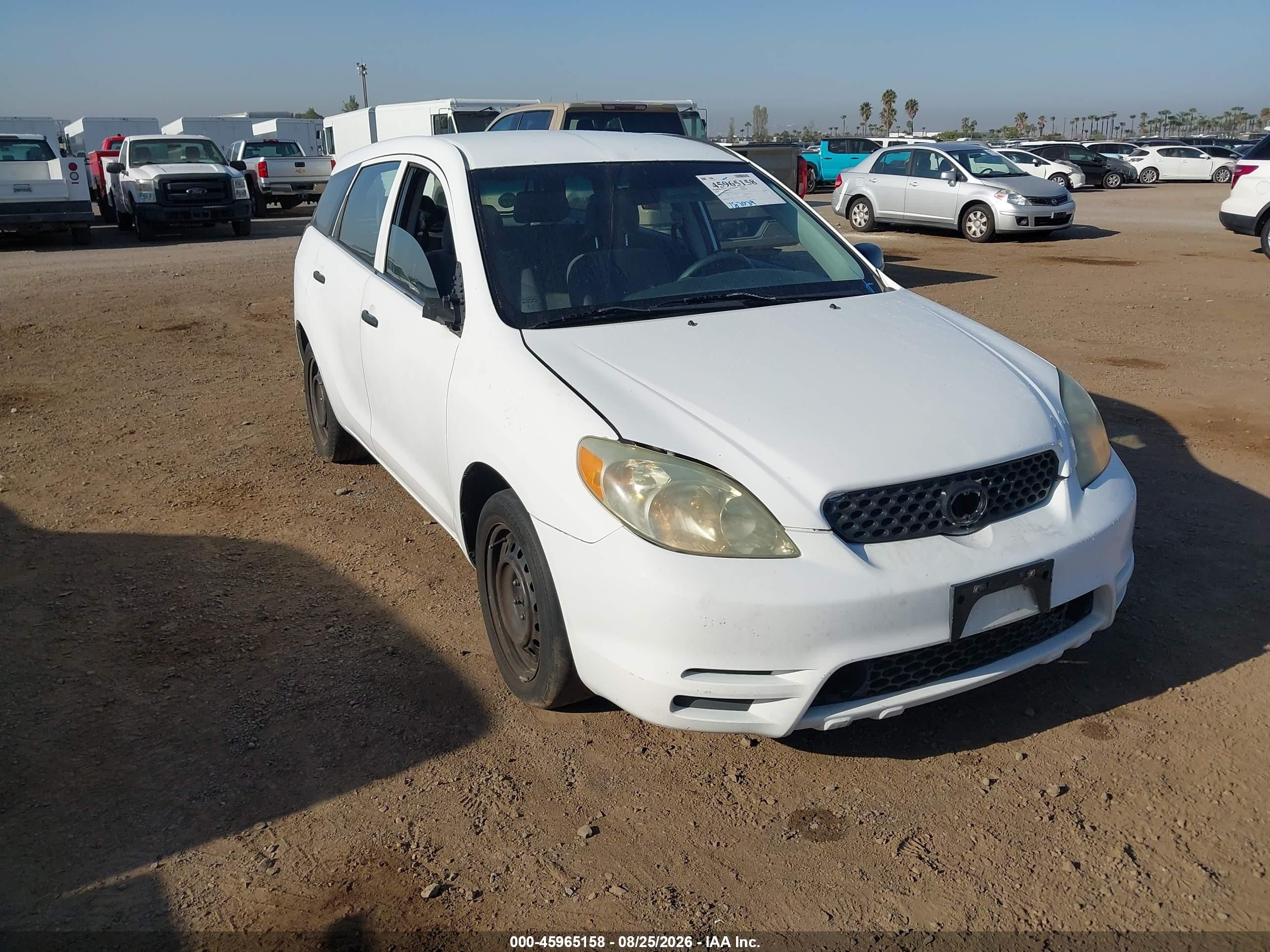 2004 Toyota Matrix Standard White vin: 2T1KR32E84C297278