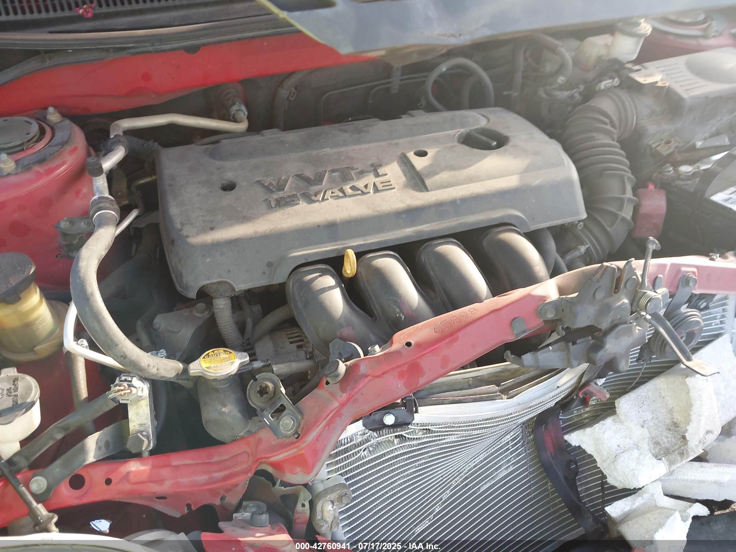 2005 Toyota Matrix Xr Red vin: 2T1KR32E85C340602