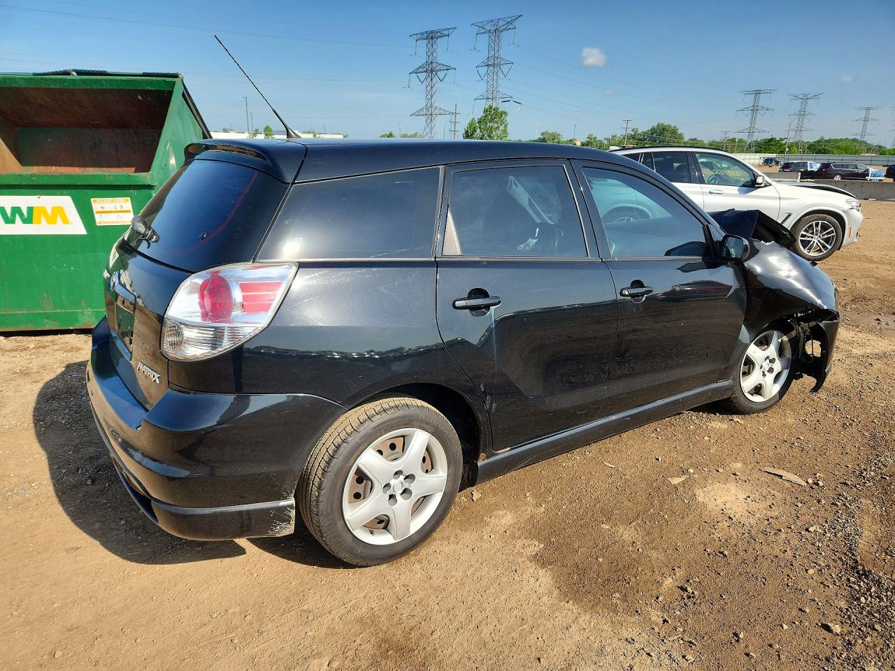 2005 Toyota Corolla Matrix Xr Black vin: 2T1KR32E85C394644