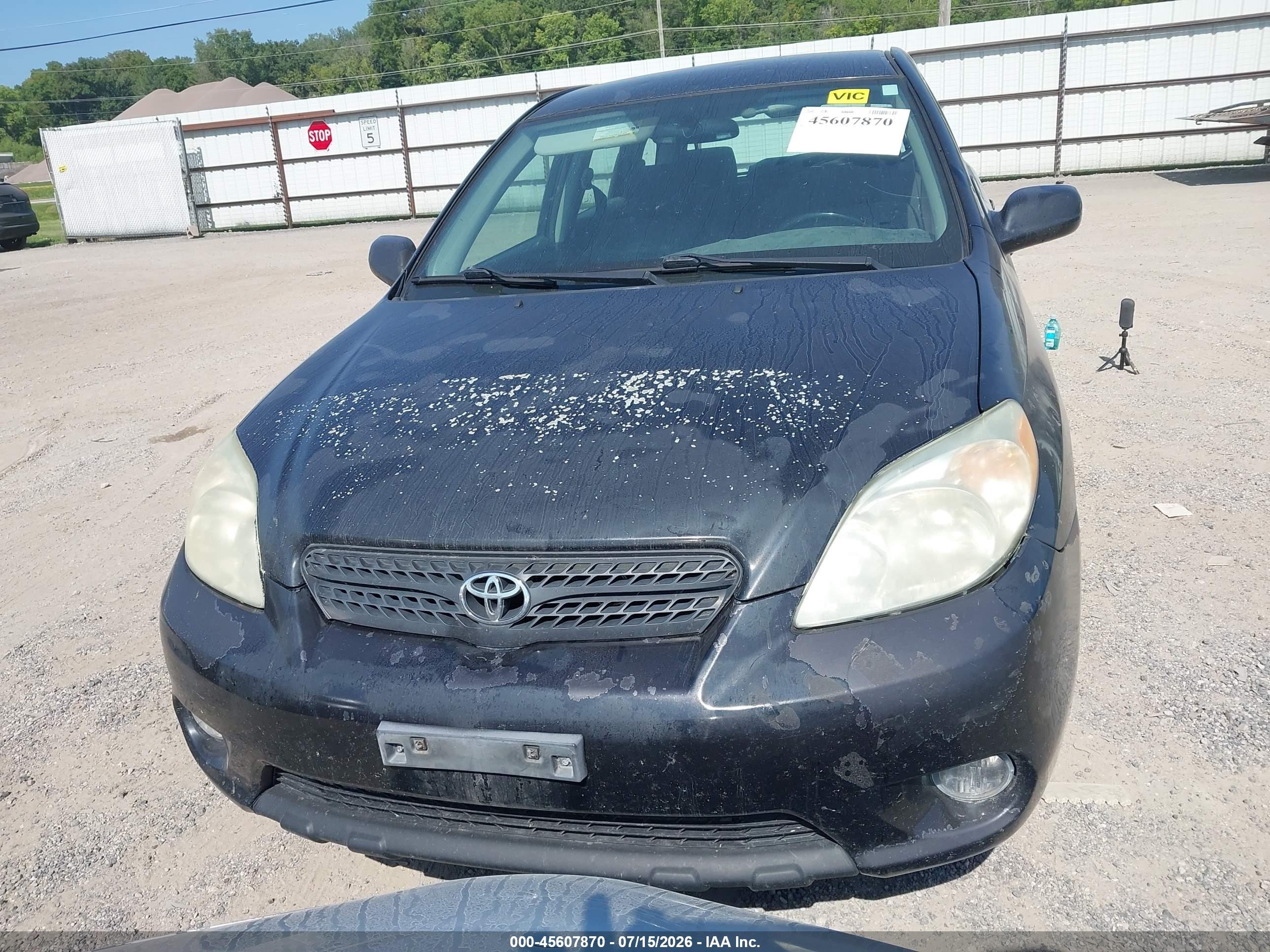 2005 Toyota Matrix Xr Black vin: 2T1KR32E85C395194