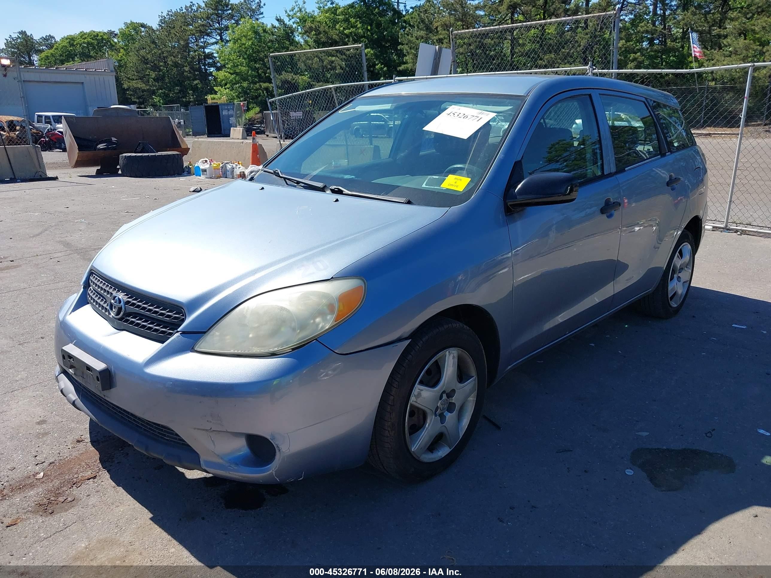 2005 Toyota Matrix   Light Blue vin: 2T1KR32E85C445317