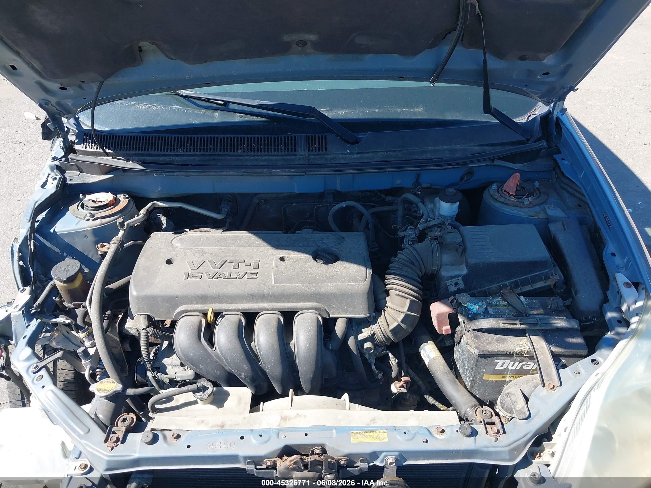 2005 Toyota Matrix   Light Blue vin: 2T1KR32E85C445317