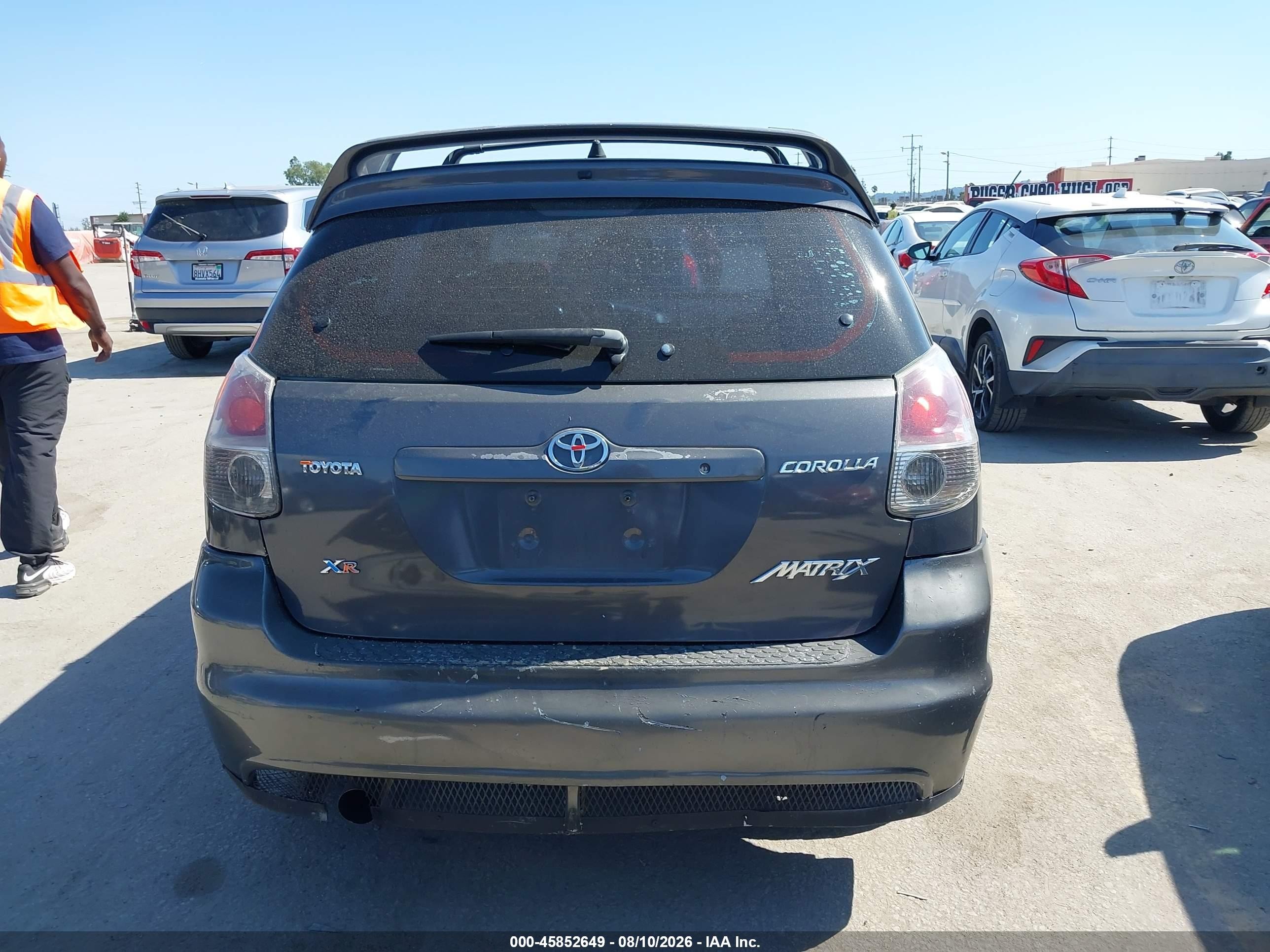 2005 Toyota Matrix Xr Gray vin: 2T1KR32E85C480536
