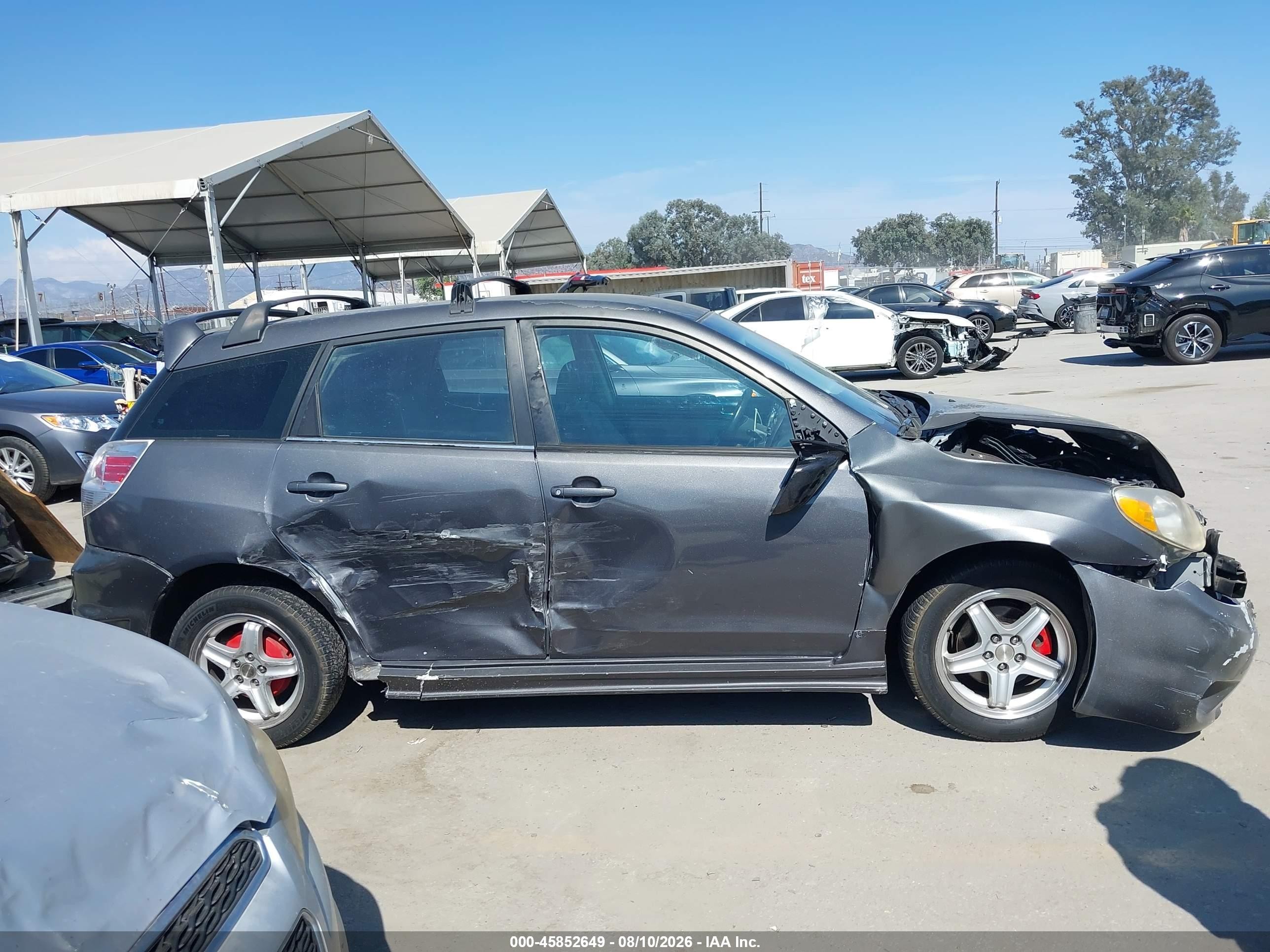 2005 Toyota Matrix Xr Gray vin: 2T1KR32E85C480536