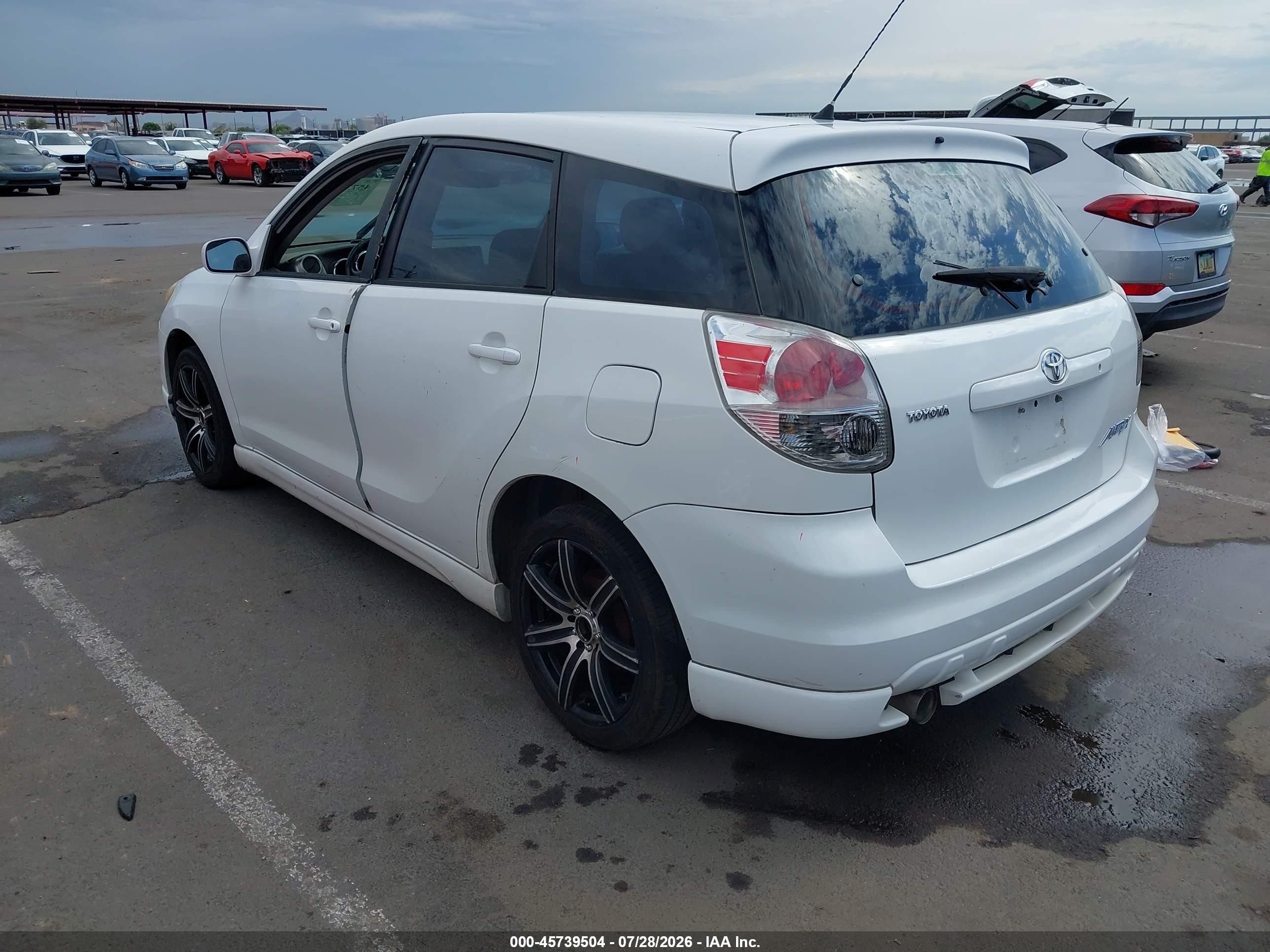 2006 Toyota Matrix Xr White vin: 2T1KR32E86C577690