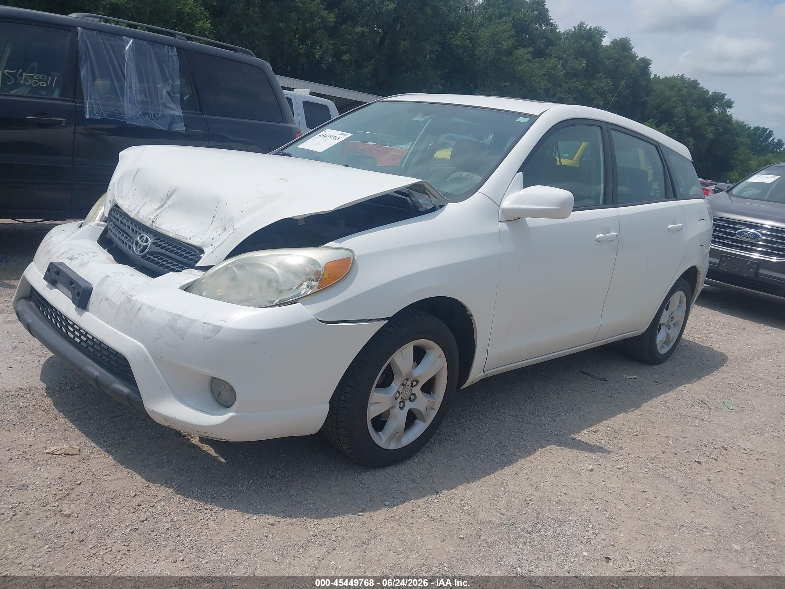 2006 Toyota Matrix Xr White vin: 2T1KR32E86C609277