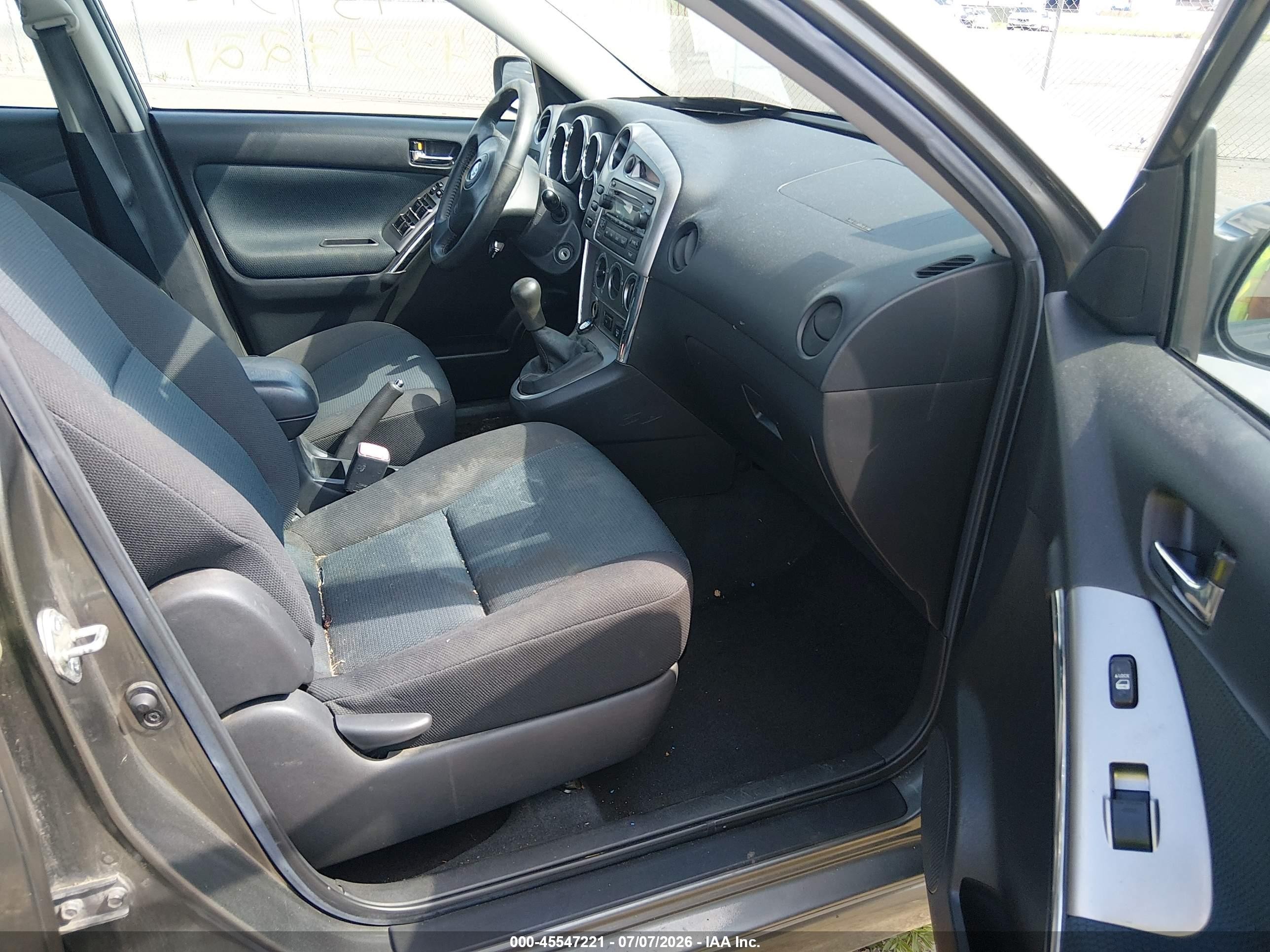2007 Toyota Matrix Xr Gray vin: 2T1KR32E87C647870