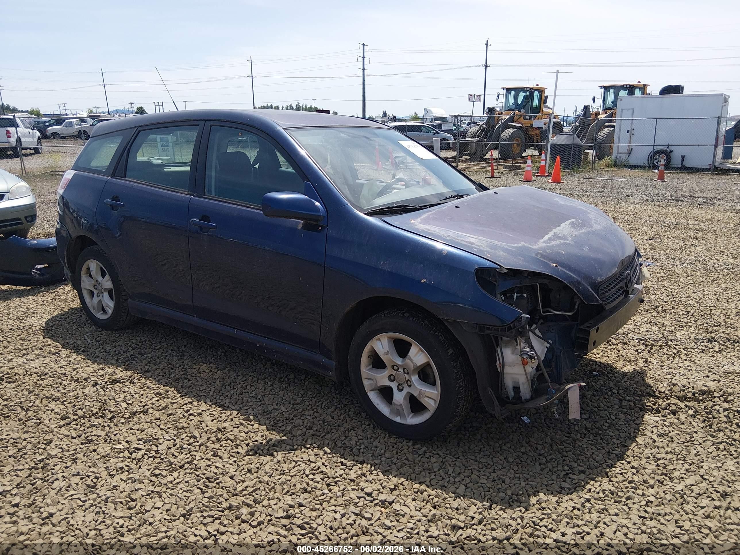 2008 Toyota Matrix Xr Blue vin: 2T1KR32E88C712606