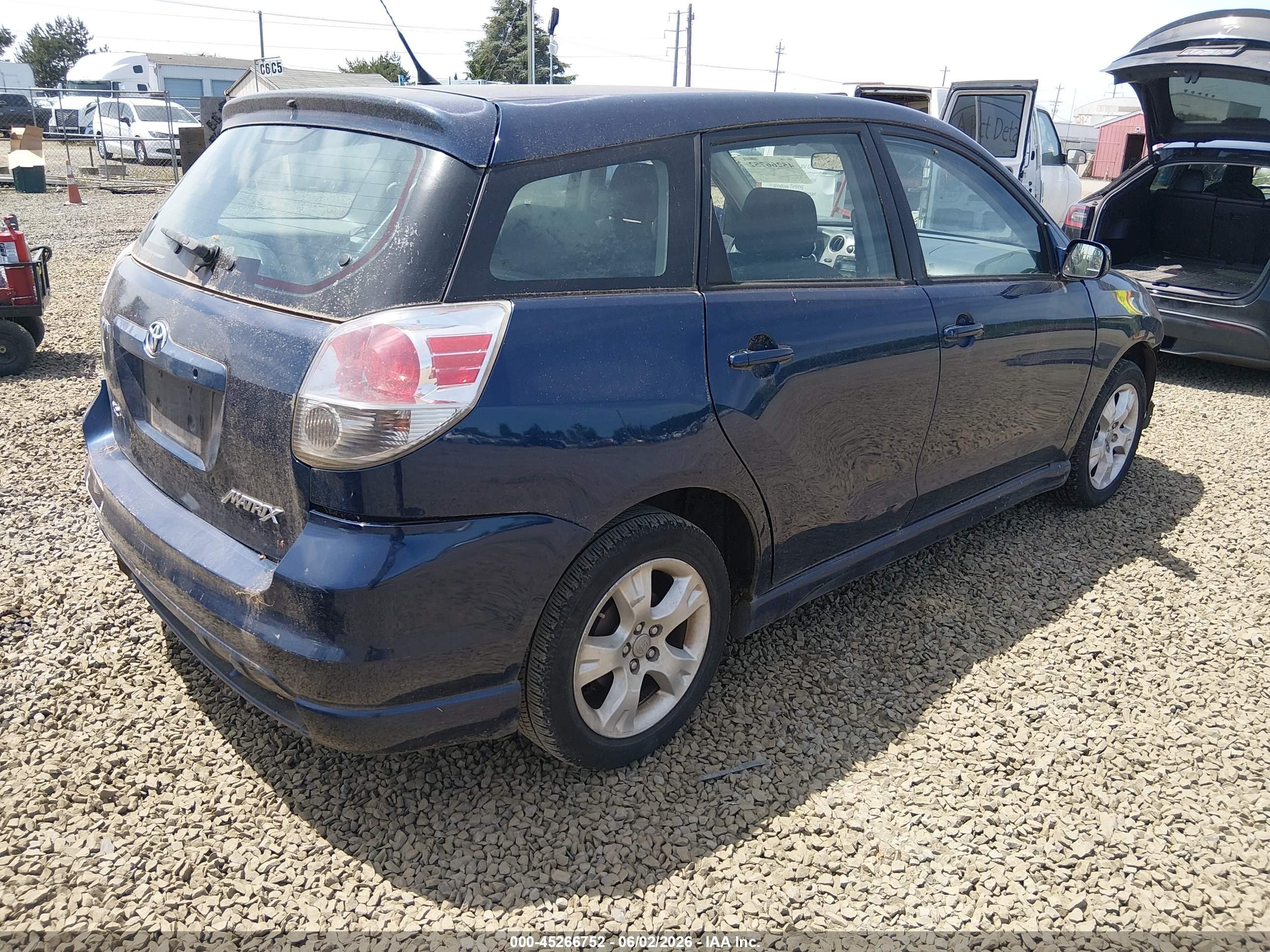 2008 Toyota Matrix Xr Blue vin: 2T1KR32E88C712606