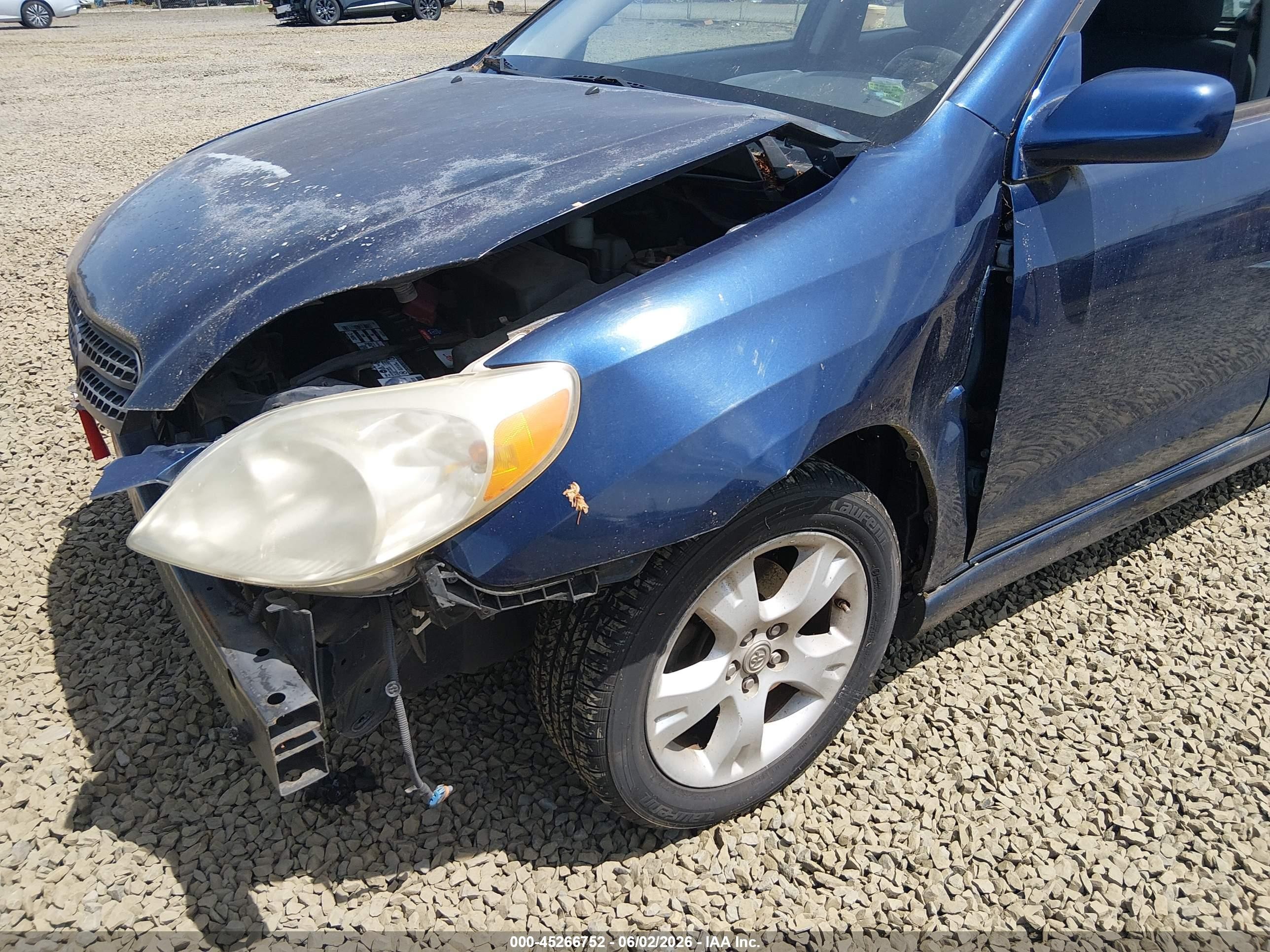 2008 Toyota Matrix Xr Blue vin: 2T1KR32E88C712606