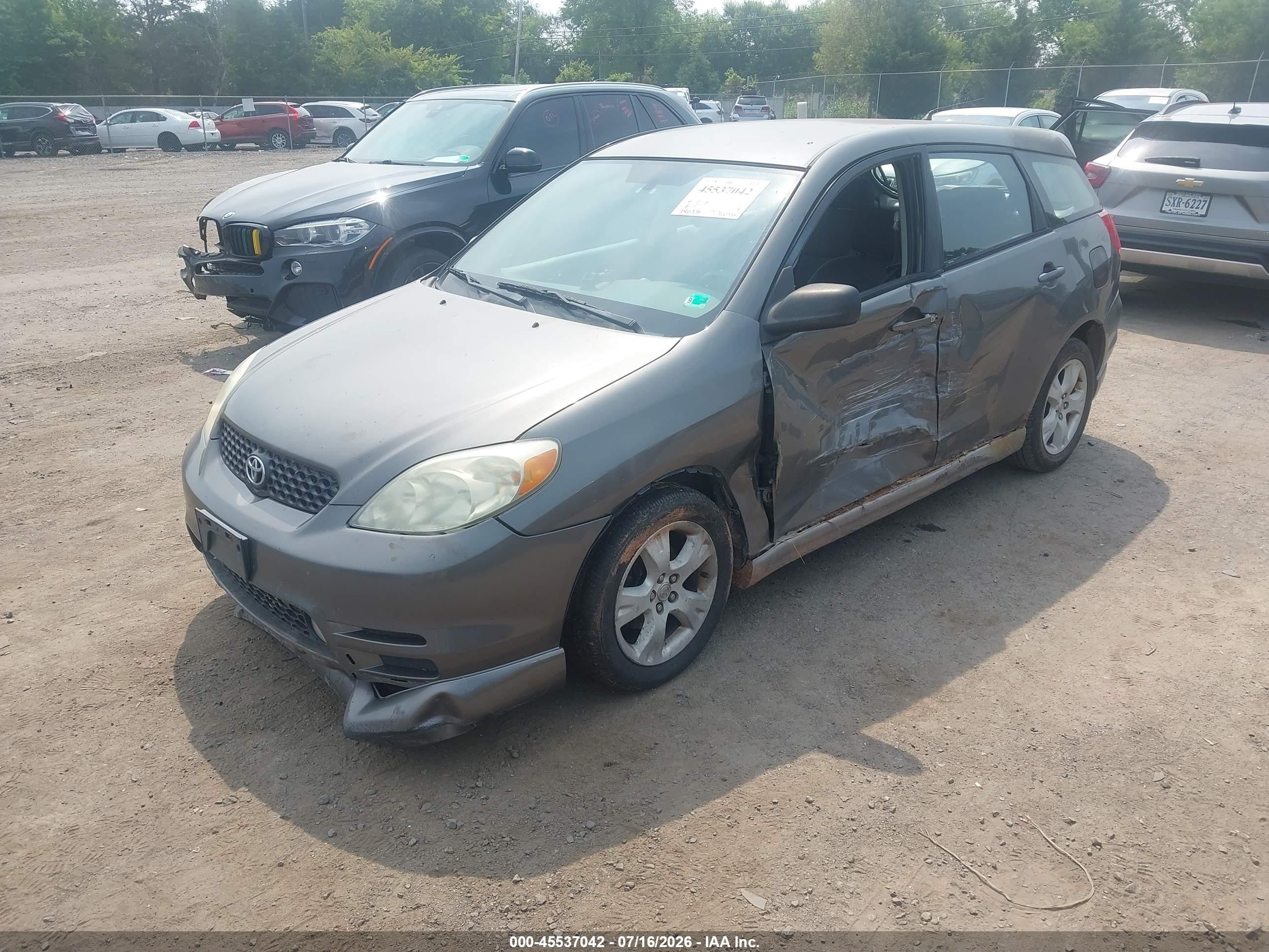 2004 Toyota Matrix Xr Gray vin: 2T1KR32E94C217681
