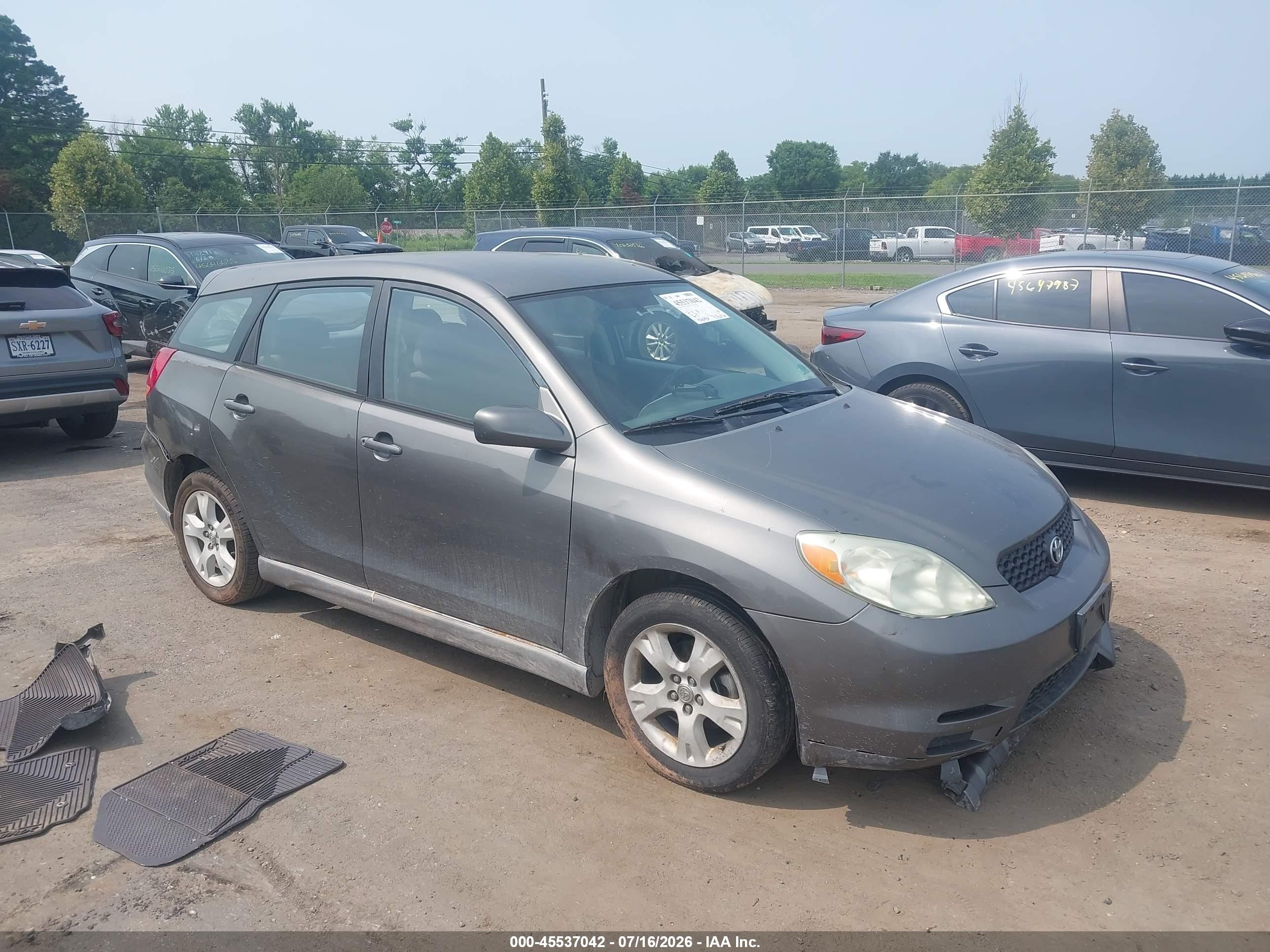 2004 Toyota Matrix Xr Gray vin: 2T1KR32E94C217681