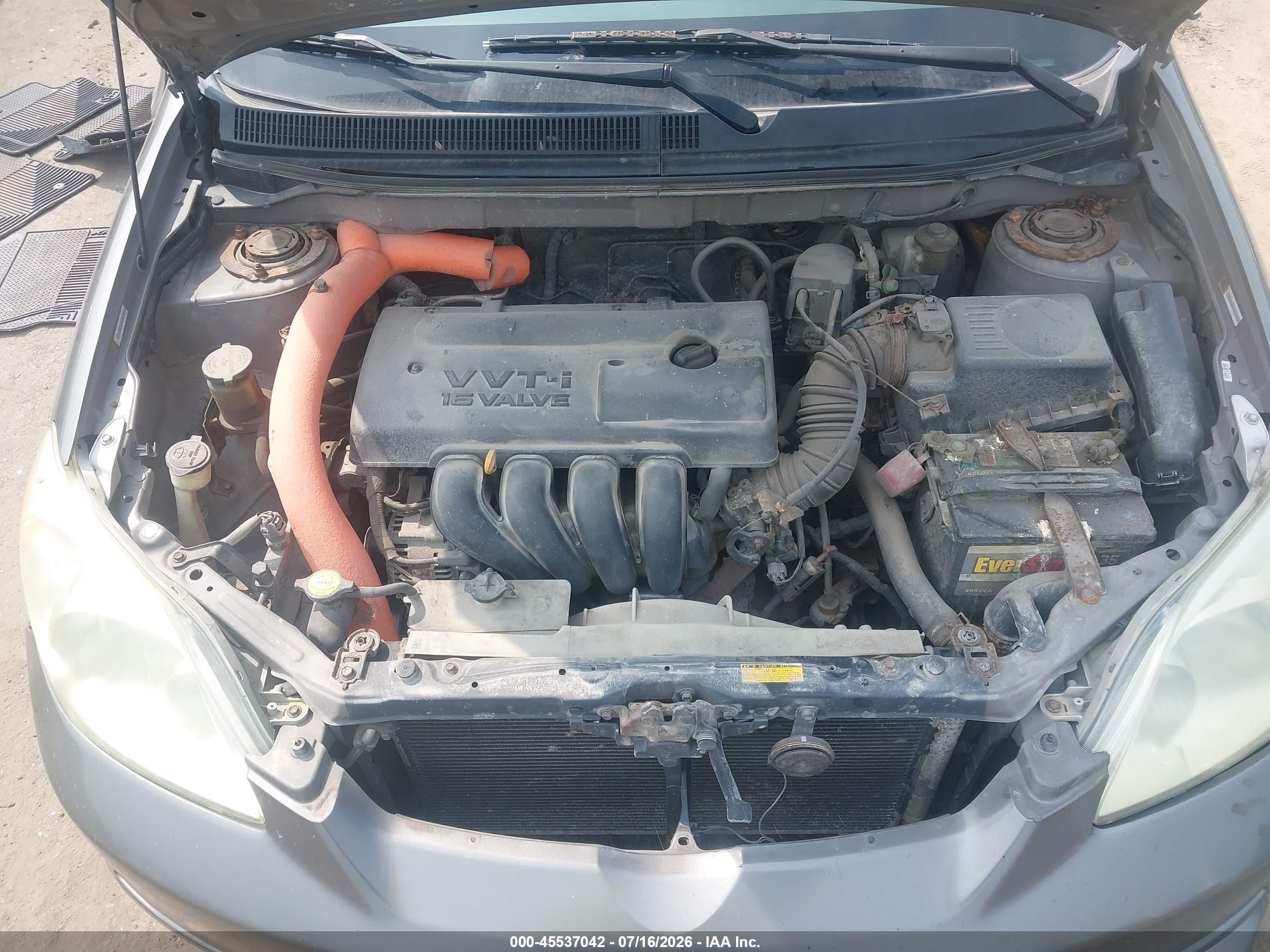 2004 Toyota Matrix Xr Gray vin: 2T1KR32E94C217681
