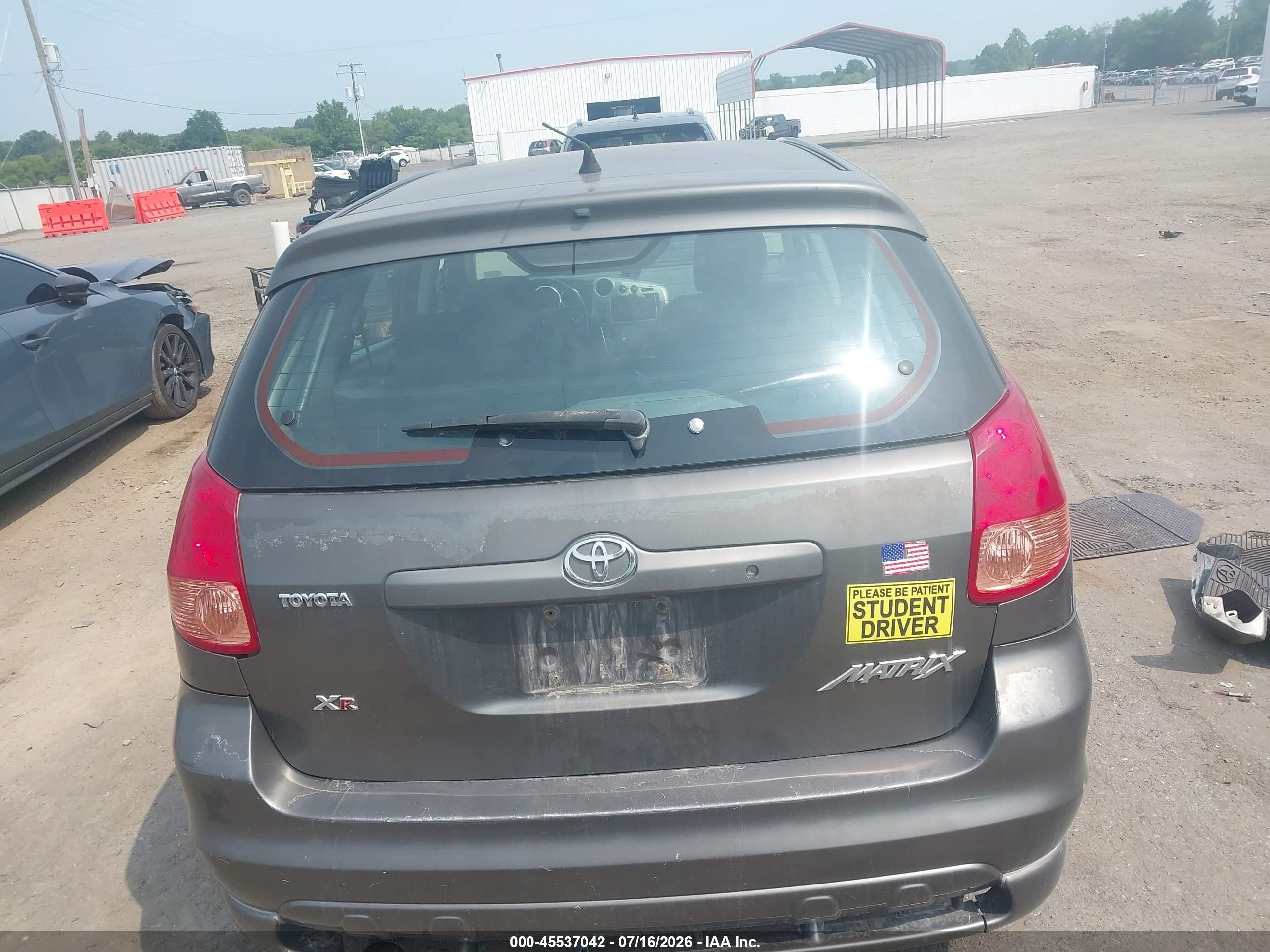 2004 Toyota Matrix Xr Gray vin: 2T1KR32E94C217681