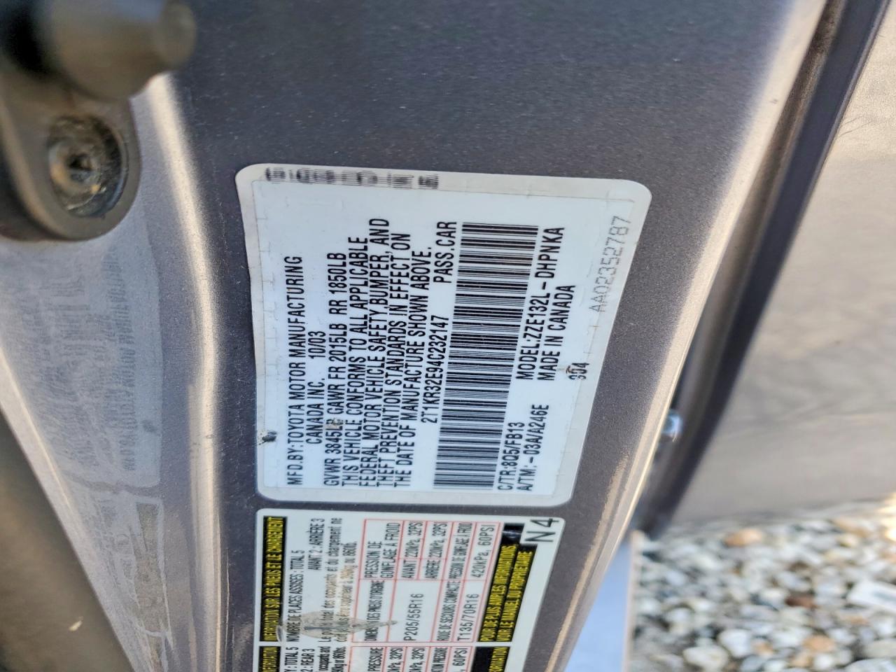 2004 Toyota Corolla Matrix Xr Синий vin: 2T1KR32E94C232147
