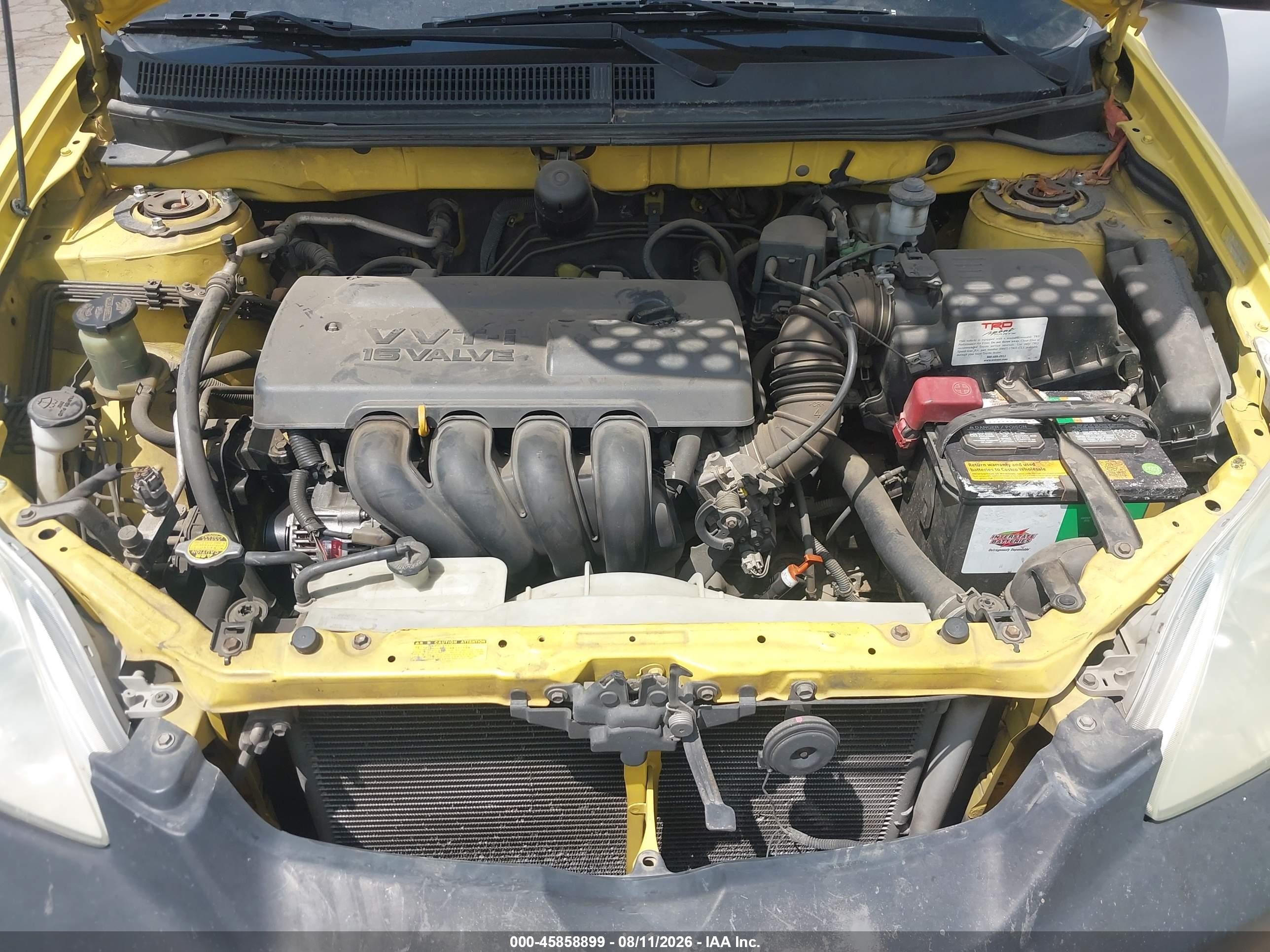 2004 Toyota Matrix Xr Yellow vin: 2T1KR32E94C313505