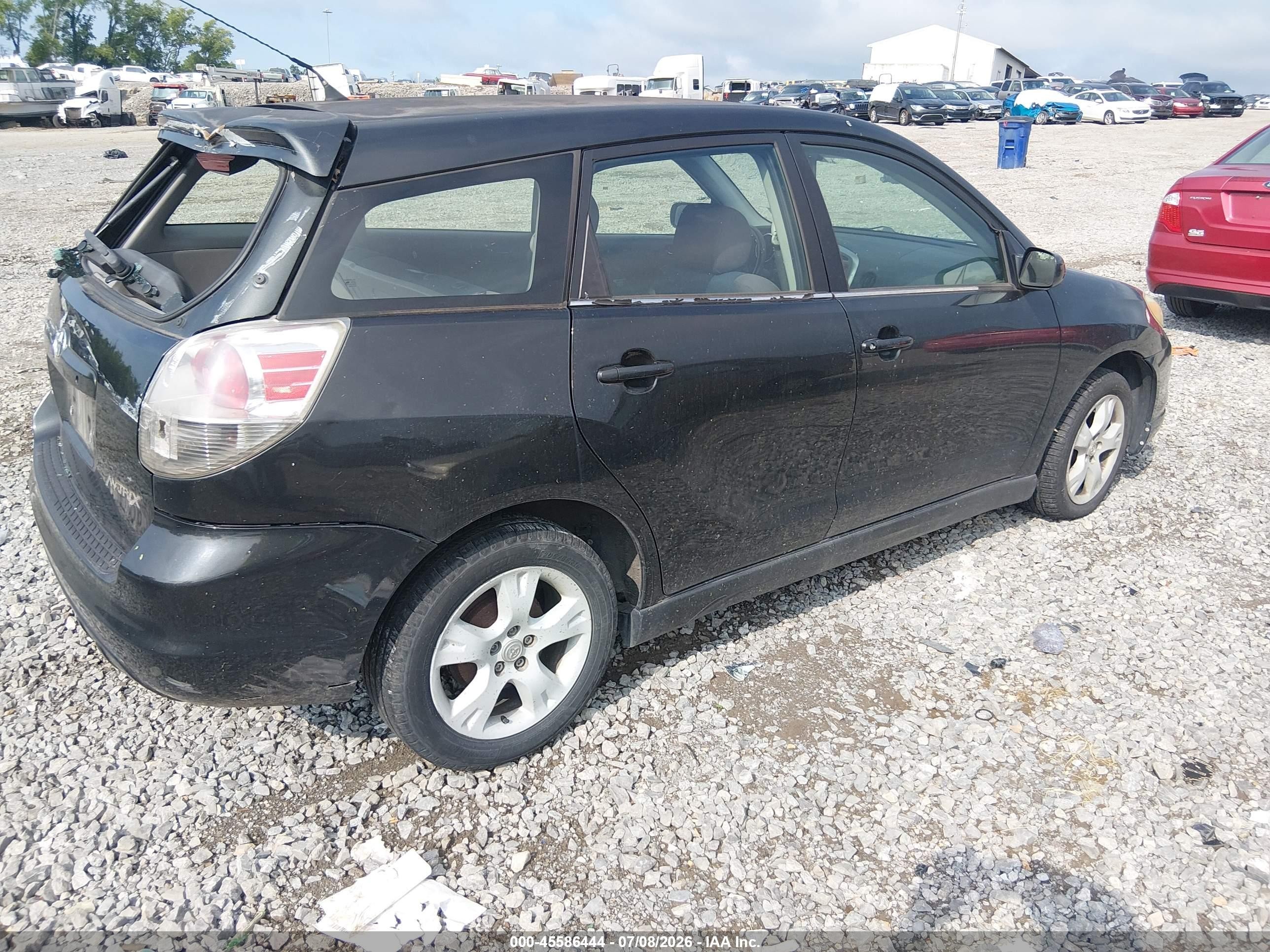 2005 Toyota Matrix Xr Black vin: 2T1KR32E95C354475