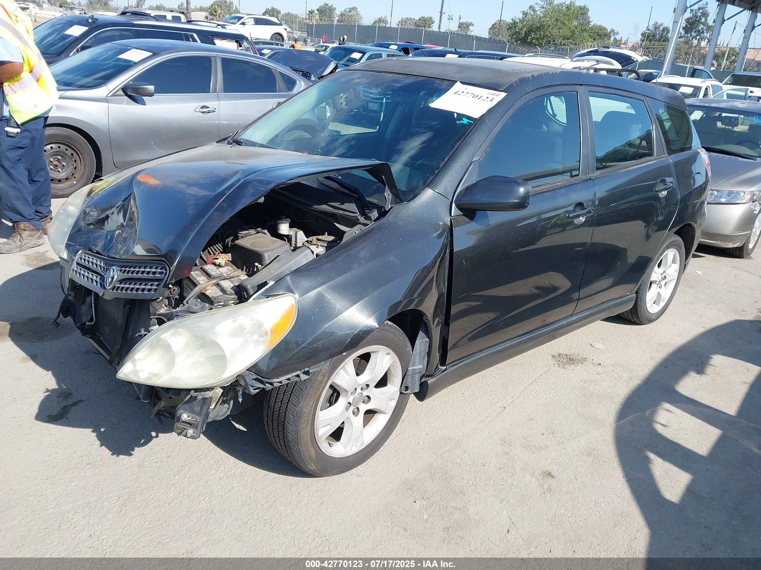 2005 Toyota Matrix Xr Black vin: 2T1KR32E95C359515