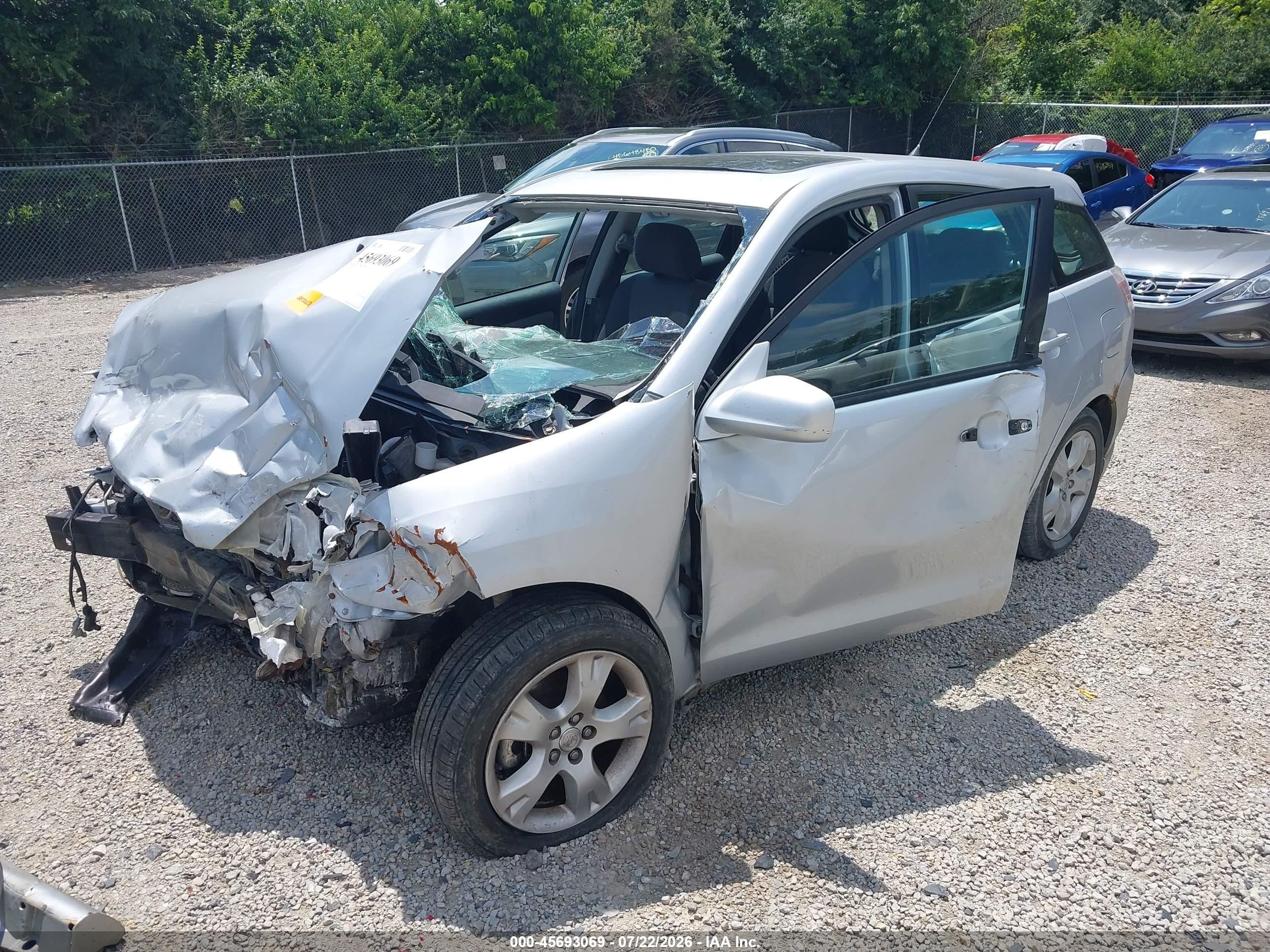2005 Toyota Matrix Xr Silver vin: 2T1KR32E95C388643