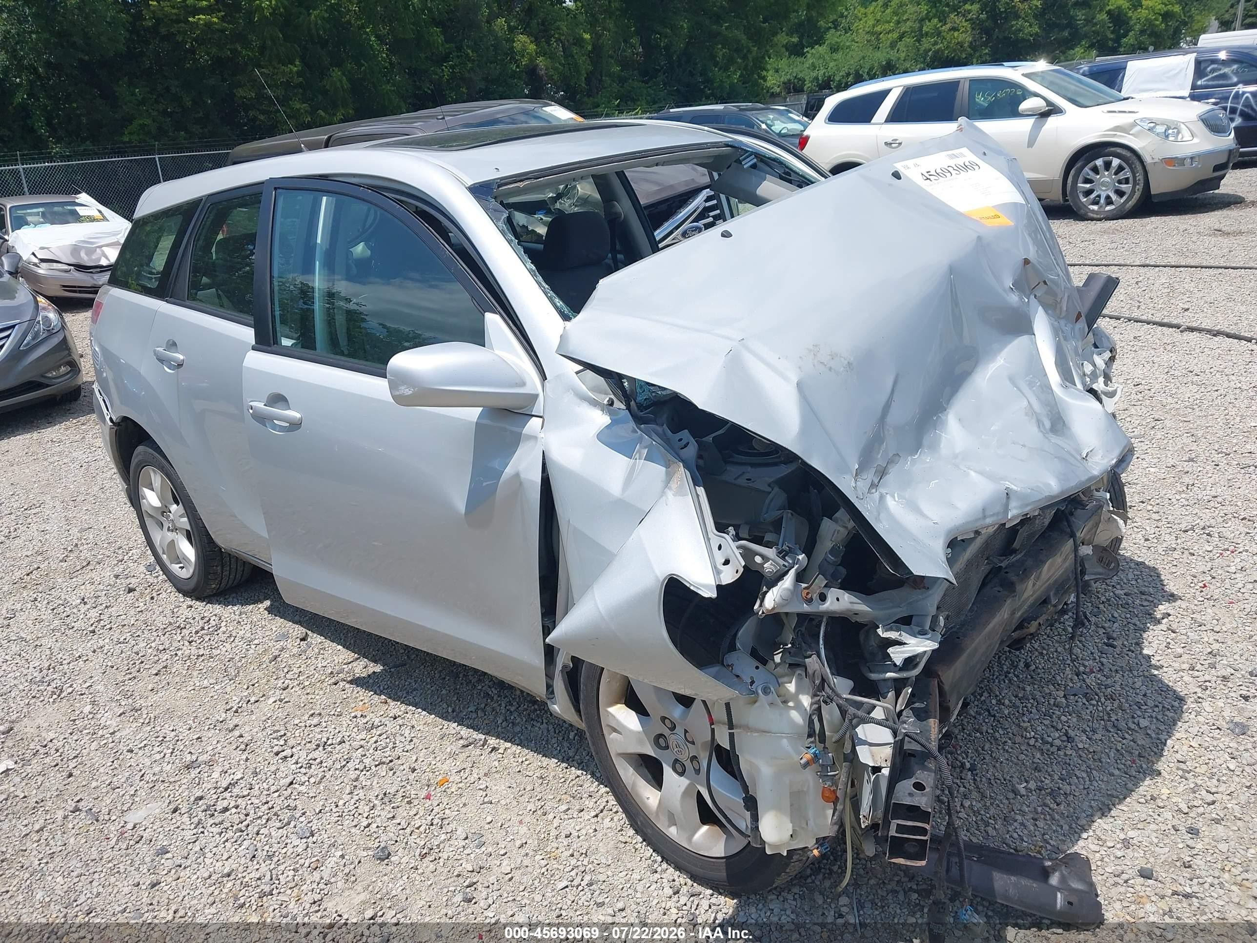 2005 Toyota Matrix Xr Silver vin: 2T1KR32E95C388643