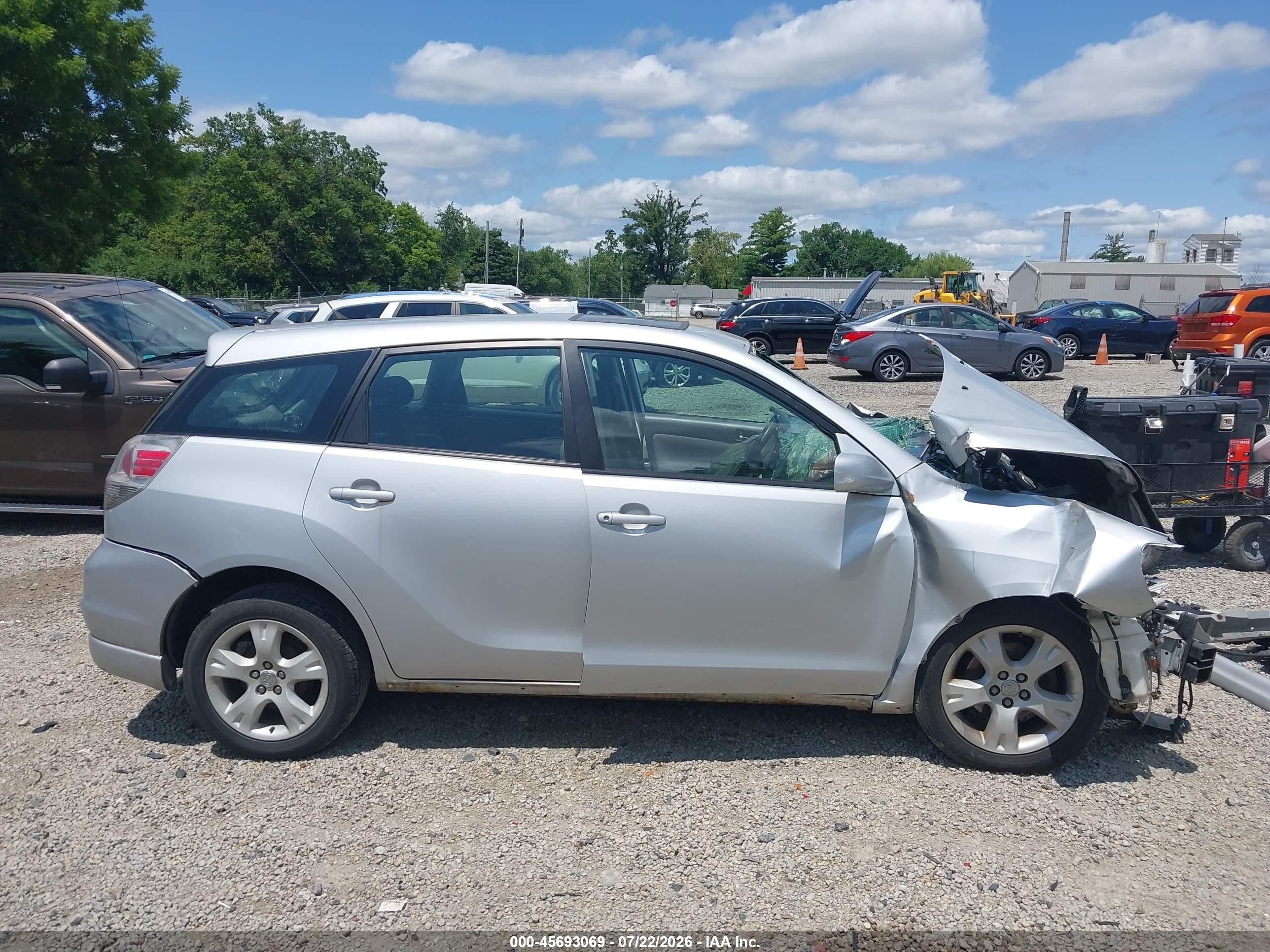 2005 Toyota Matrix Xr Silver vin: 2T1KR32E95C388643