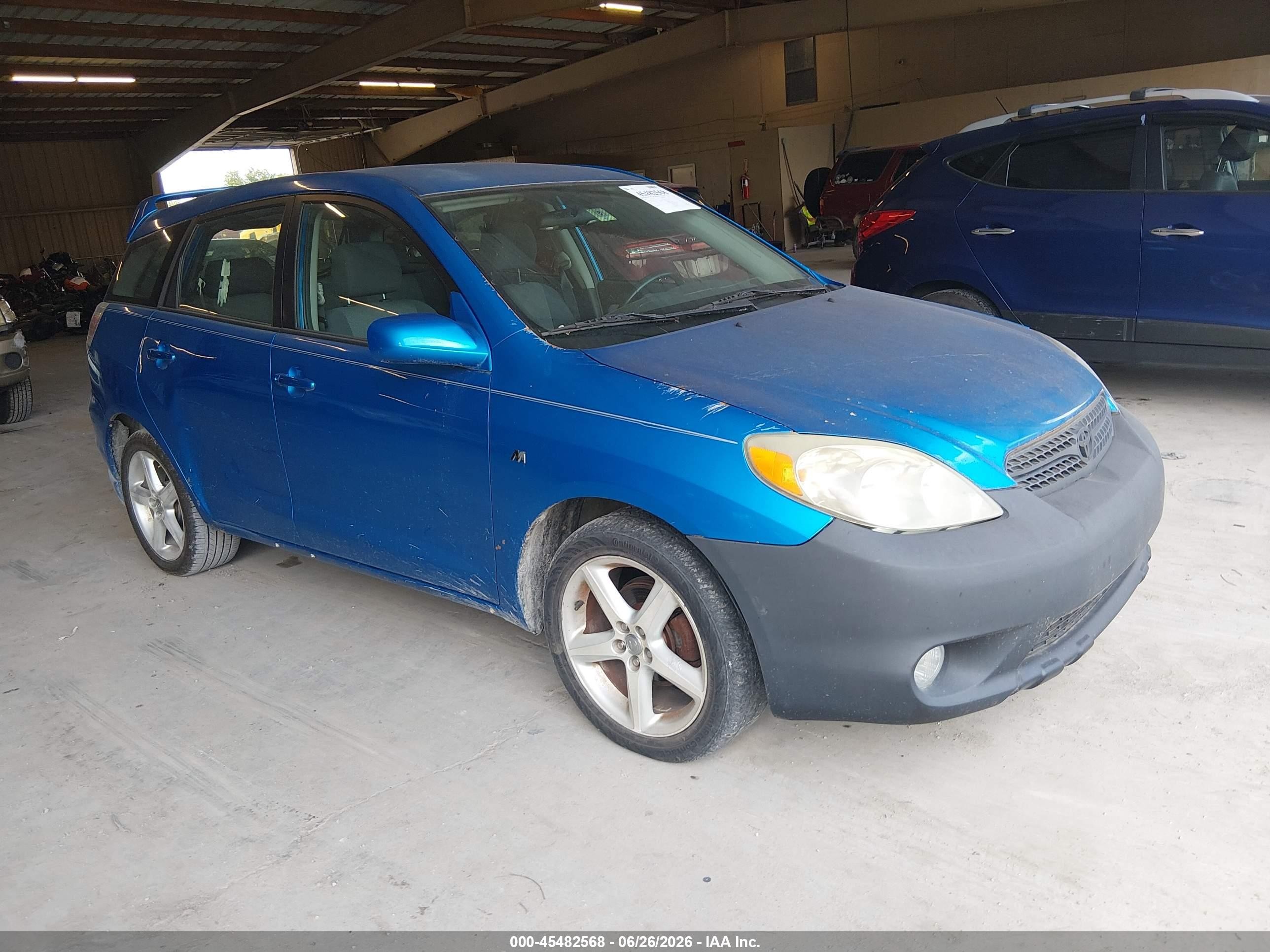 2007 Toyota Matrix Xr Blue vin: 2T1KR32E97C630530