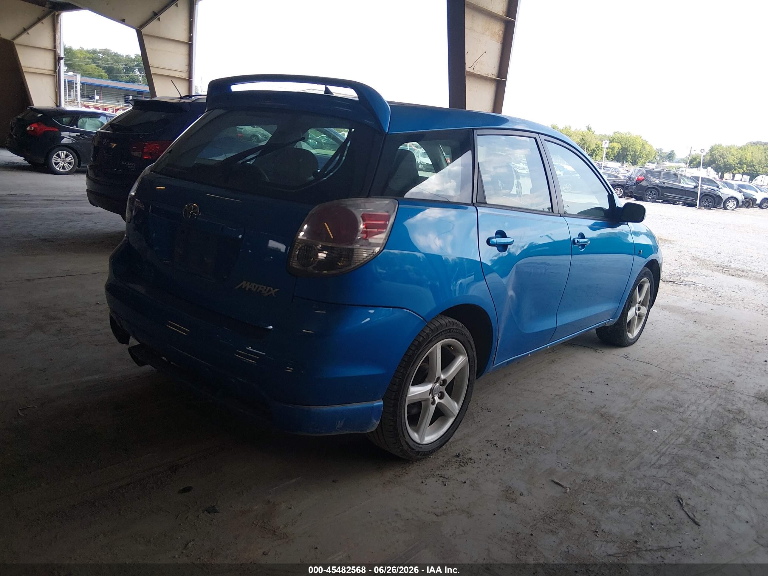 2007 Toyota Matrix Xr Blue vin: 2T1KR32E97C630530