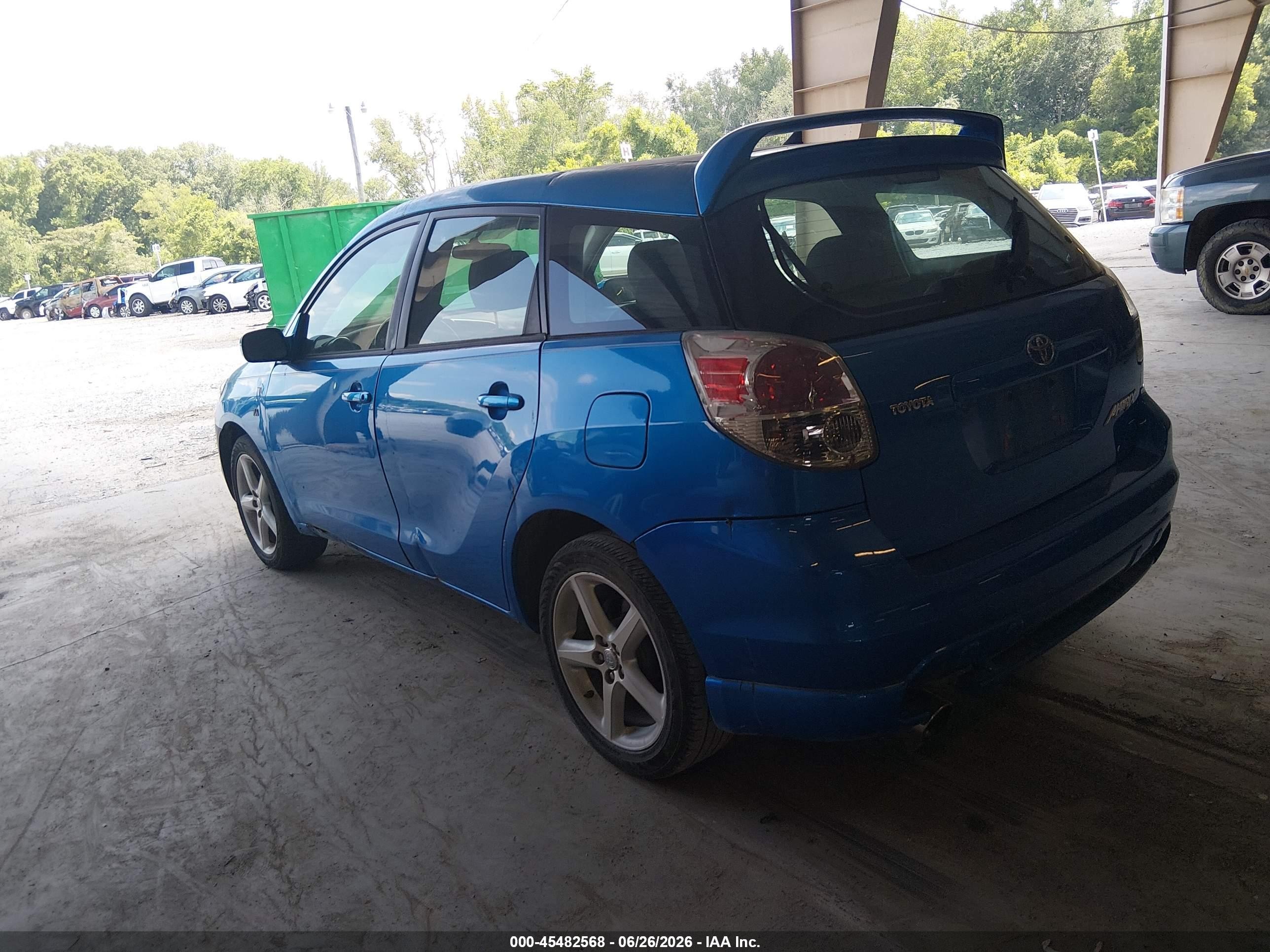 2007 Toyota Matrix Xr Blue vin: 2T1KR32E97C630530