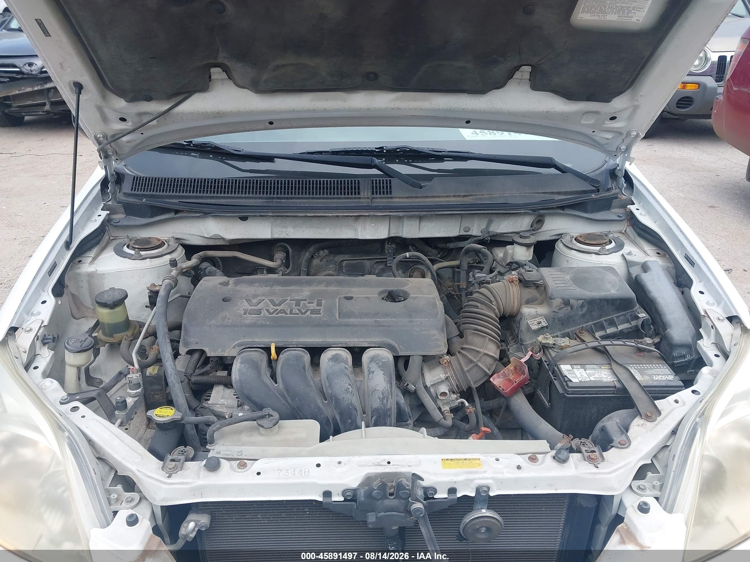 2007 Toyota Matrix   White vin: 2T1KR32E97C649630