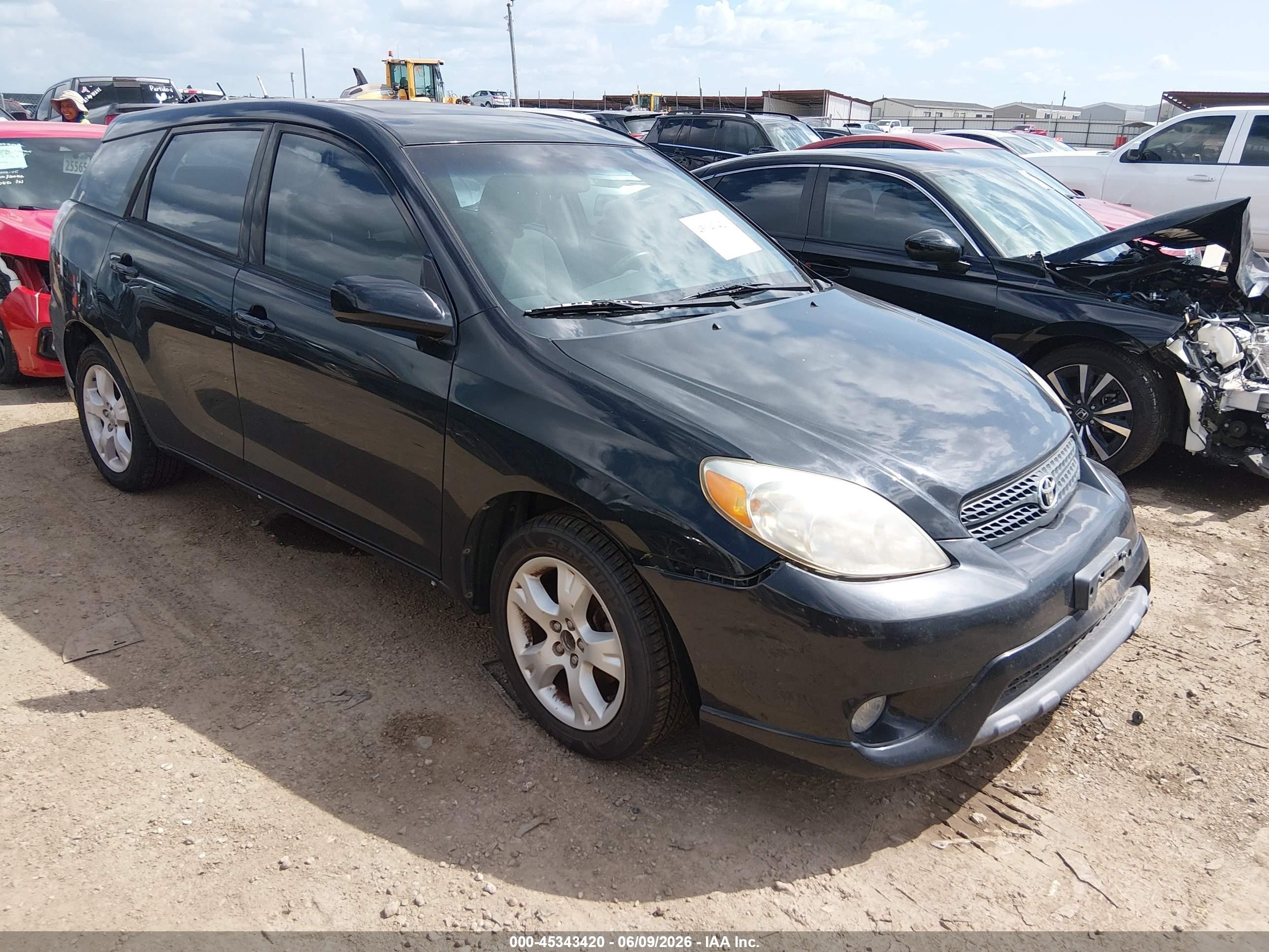 2007 Toyota Matrix Xr Black vin: 2T1KR32E97C652060
