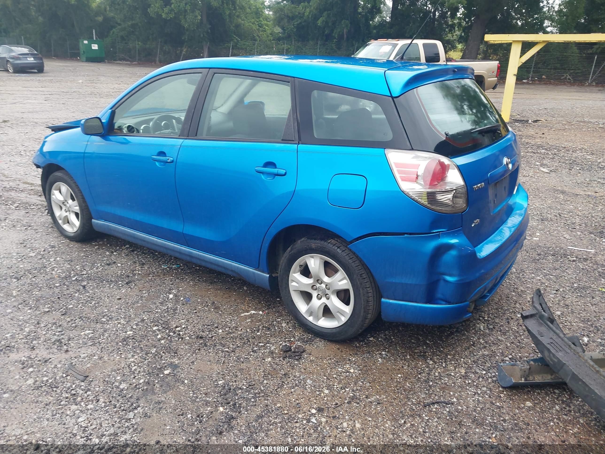 2007 Toyota Matrix Xr Blue vin: 2T1KR32E97C683647
