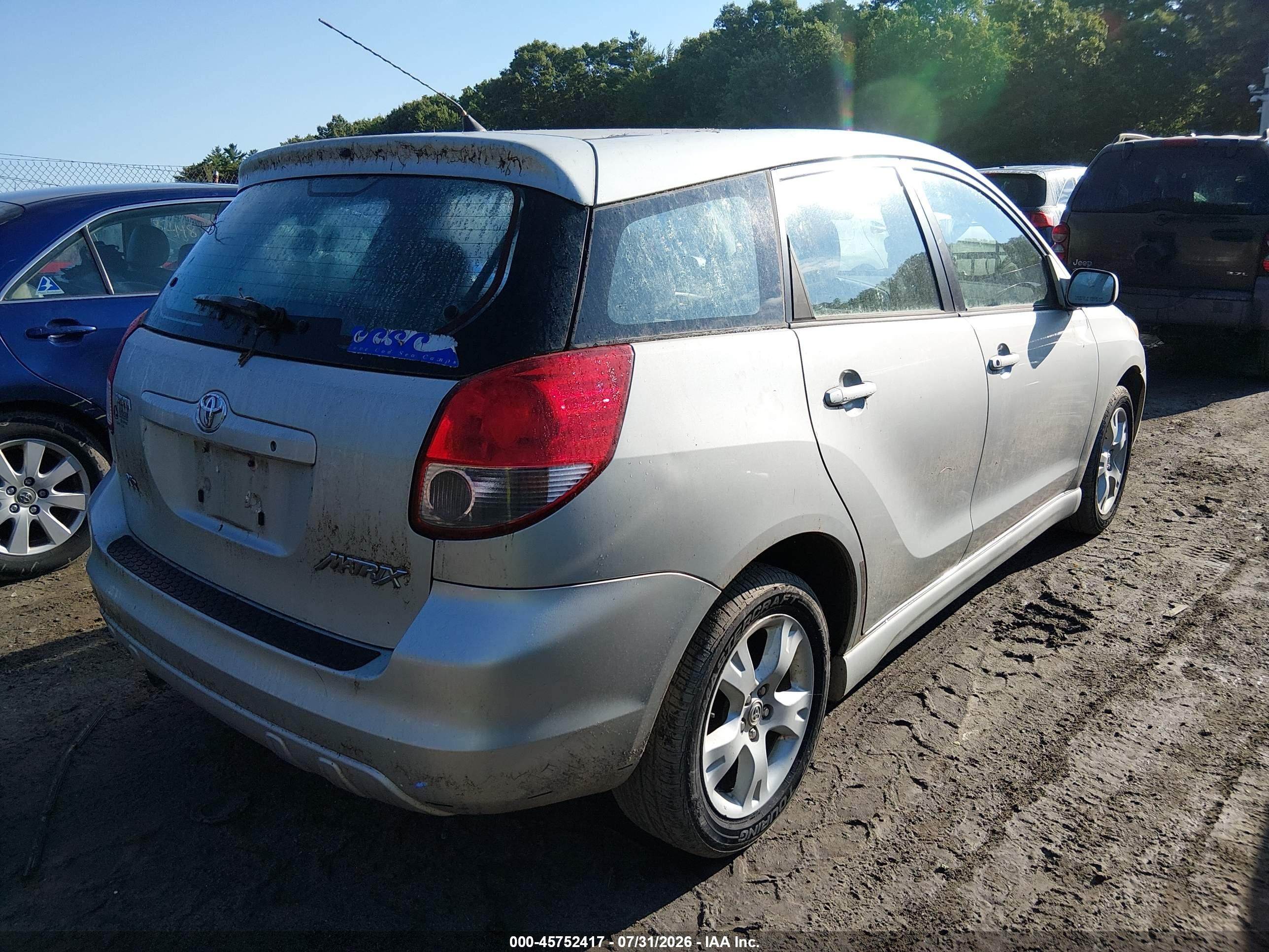 2003 Toyota Matrix Xr Серебряный vin: 2T1KR32EX3C059978