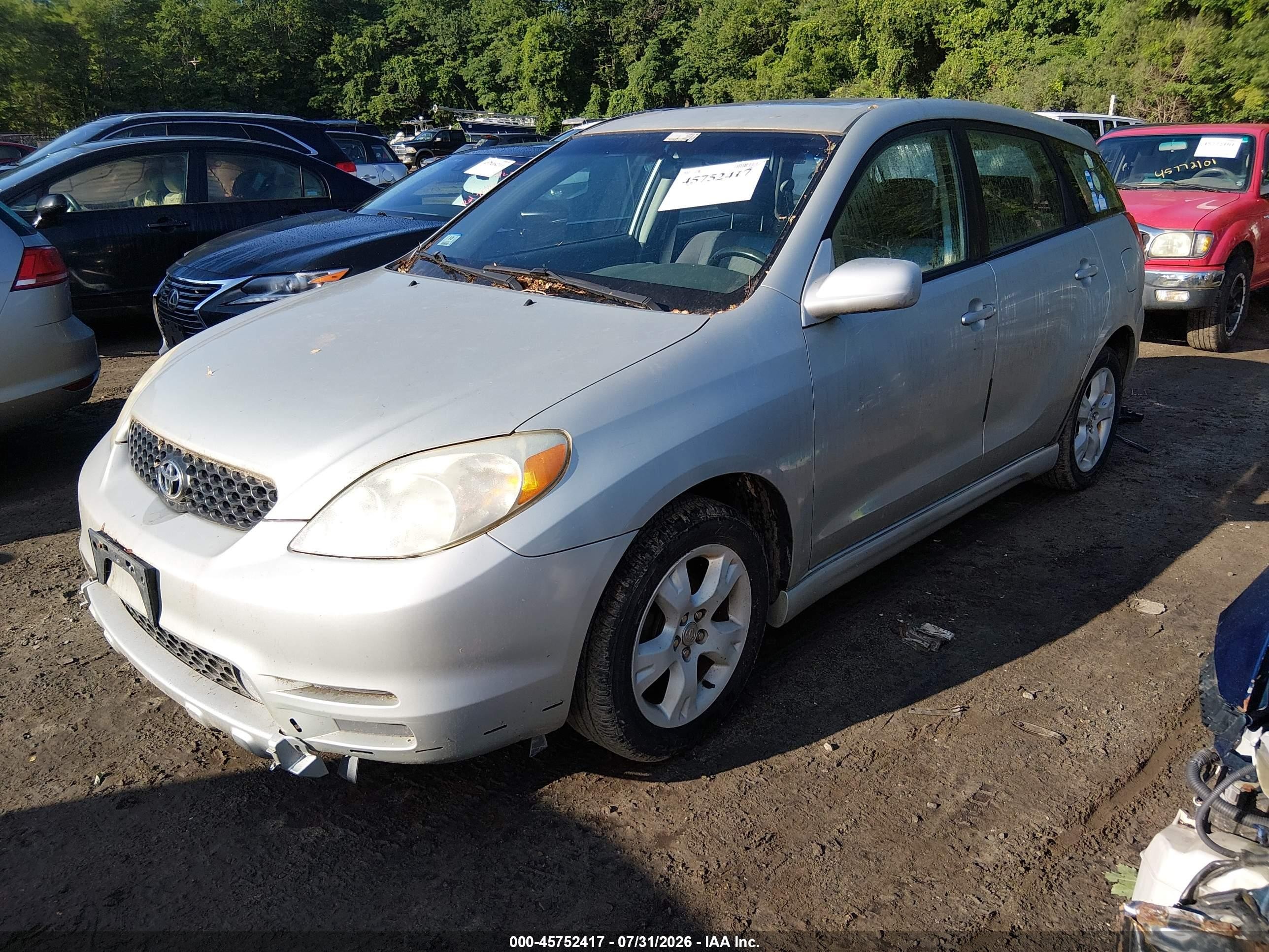 2003 Toyota Matrix Xr Серебряный vin: 2T1KR32EX3C059978