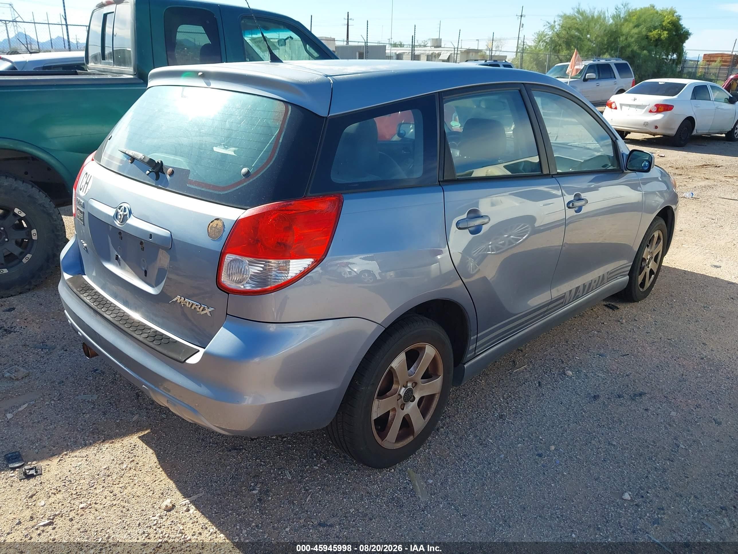 2003 Toyota Matrix Xr Blue vin: 2T1KR32EX3C062217
