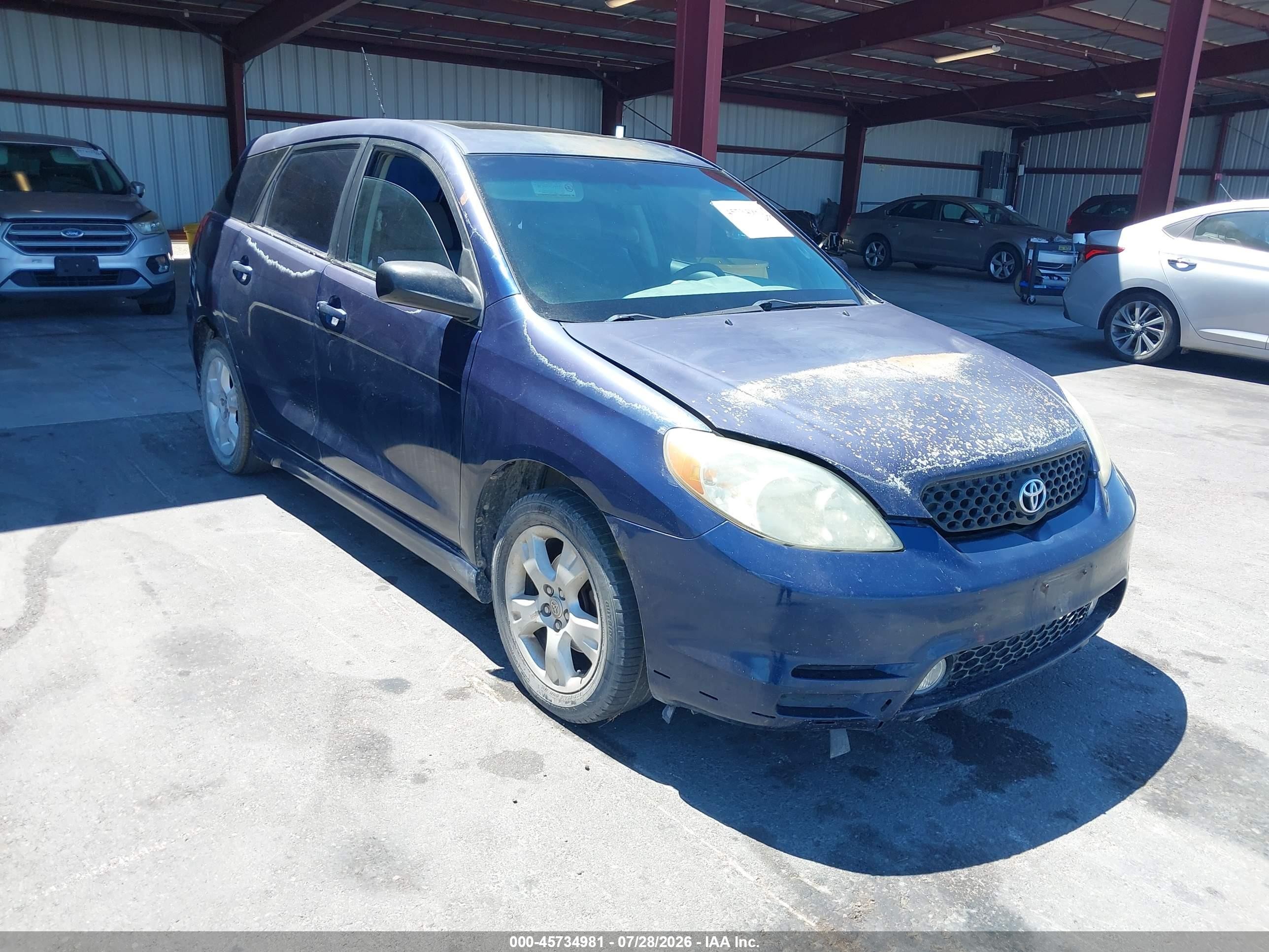 2003 Toyota Matrix Xr Синий vin: 2T1KR32EX3C069748